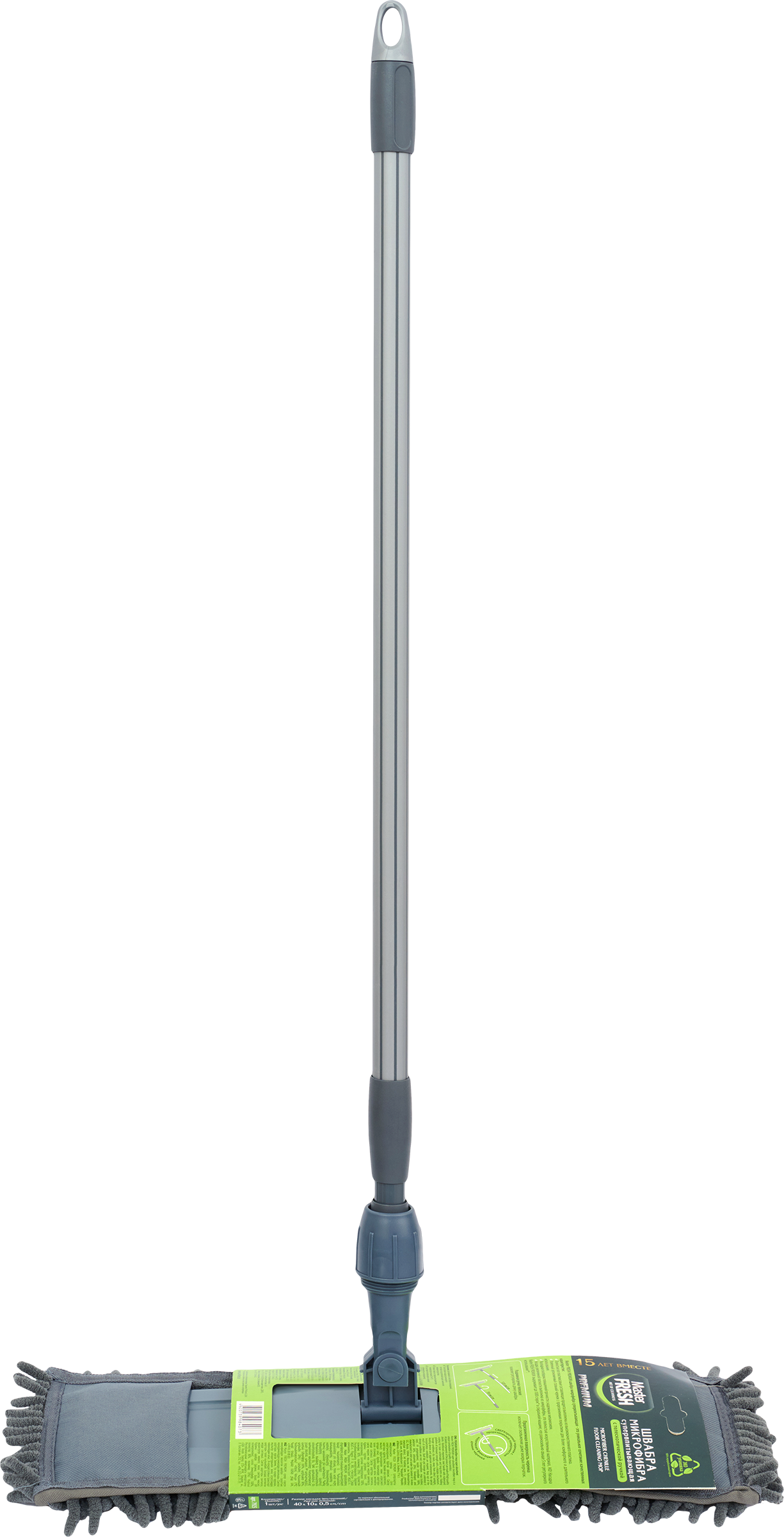 Изображение товара Швабра MASTER FRESH Premium, длинный ворс, телескопическая ручка