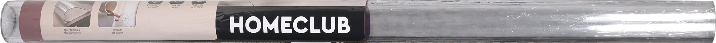 Изображение товара Защитная скатерть HOMECLUB Гибкое стекло 160х100см прозрачная