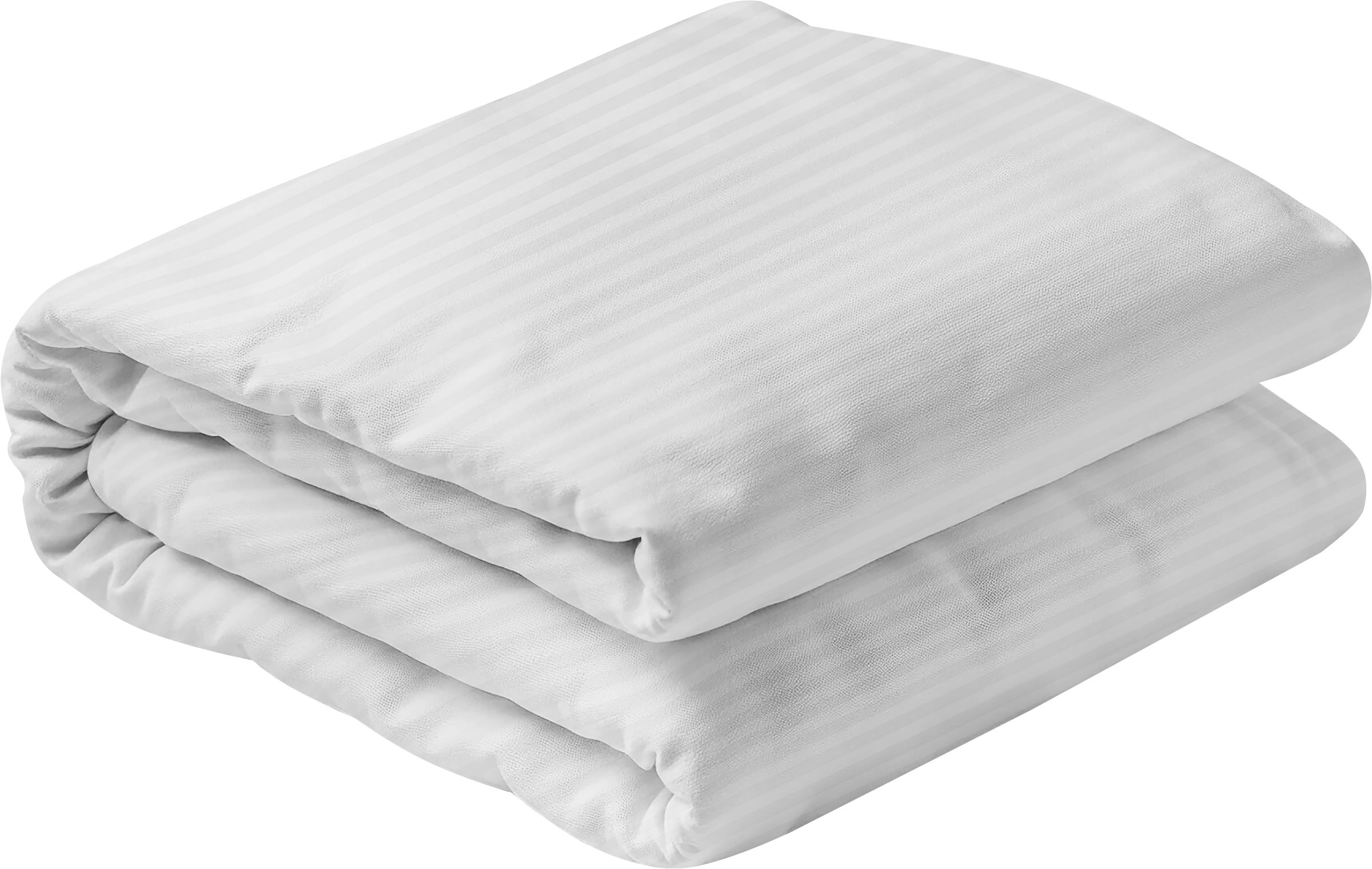 Изображение товара Пододеяльник HOMECLUB 175x215см (+/-3см), белый хлопок страйп-сатин