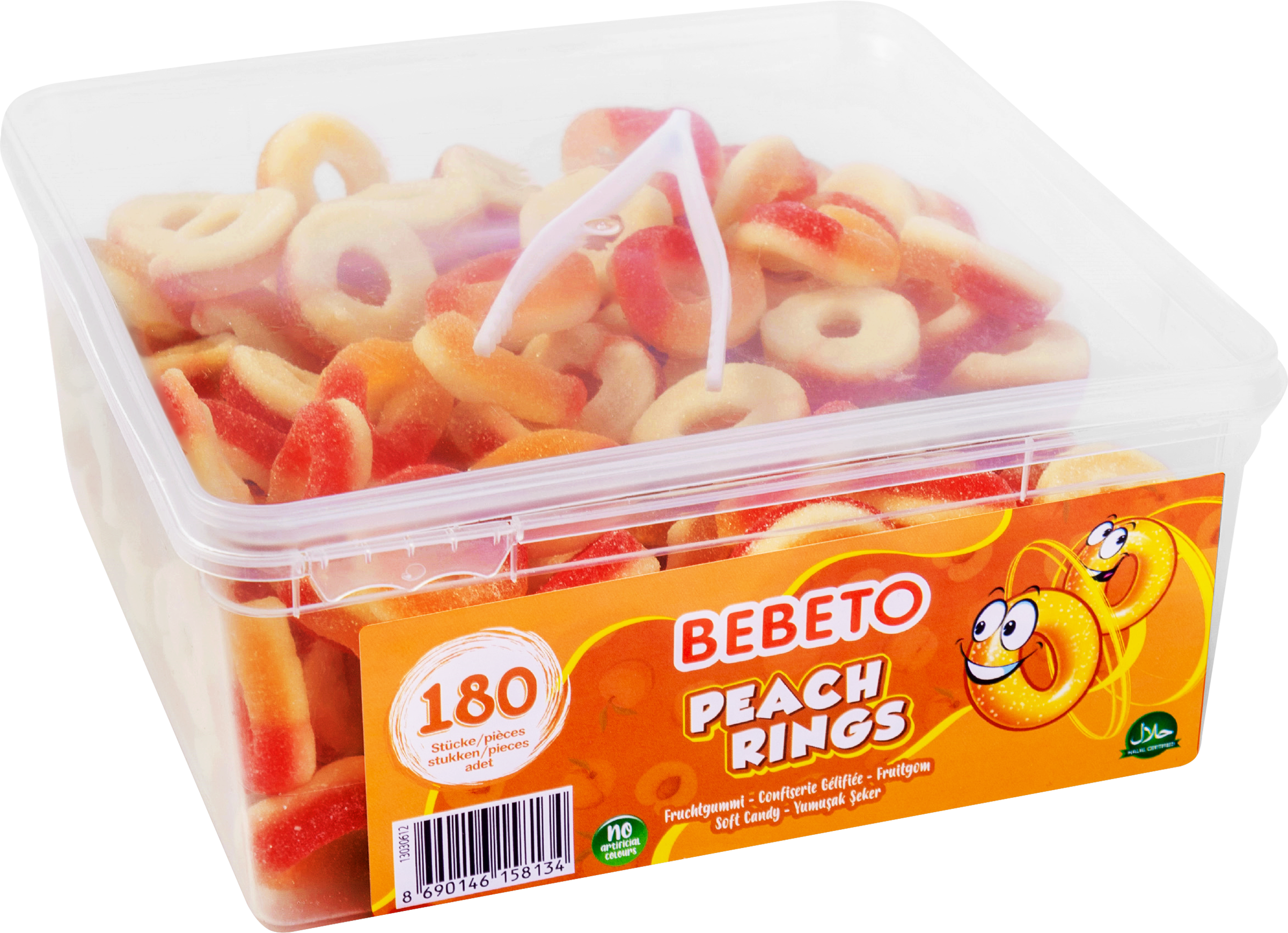 Изображение товара Мармелад жевательный BEBETO Peach Rings со вкусом персика 1,08кг