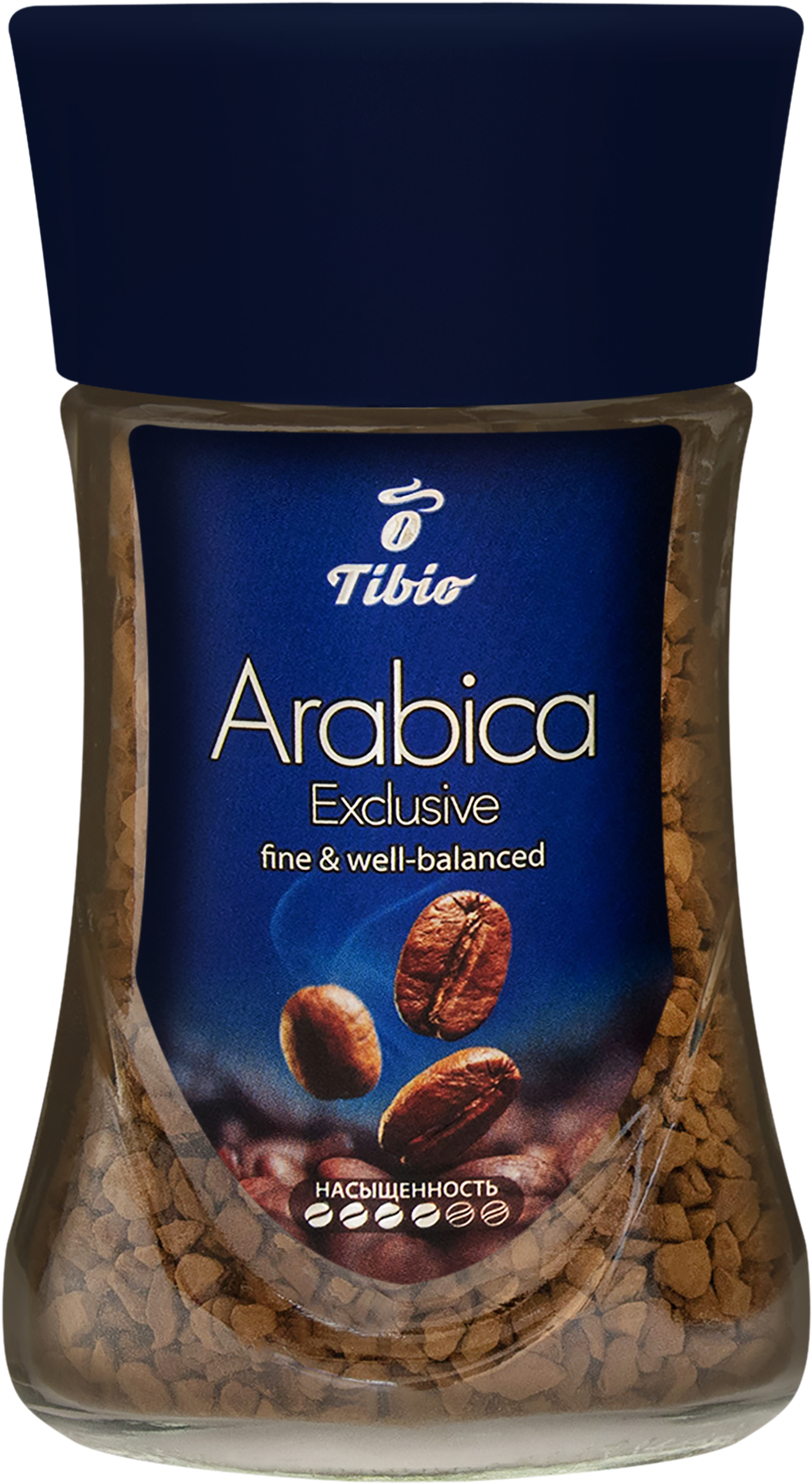 Изображение товара Кофе растворимый TIBIO Арабика Эксклюзив натуральный сублимированный, 47,5г