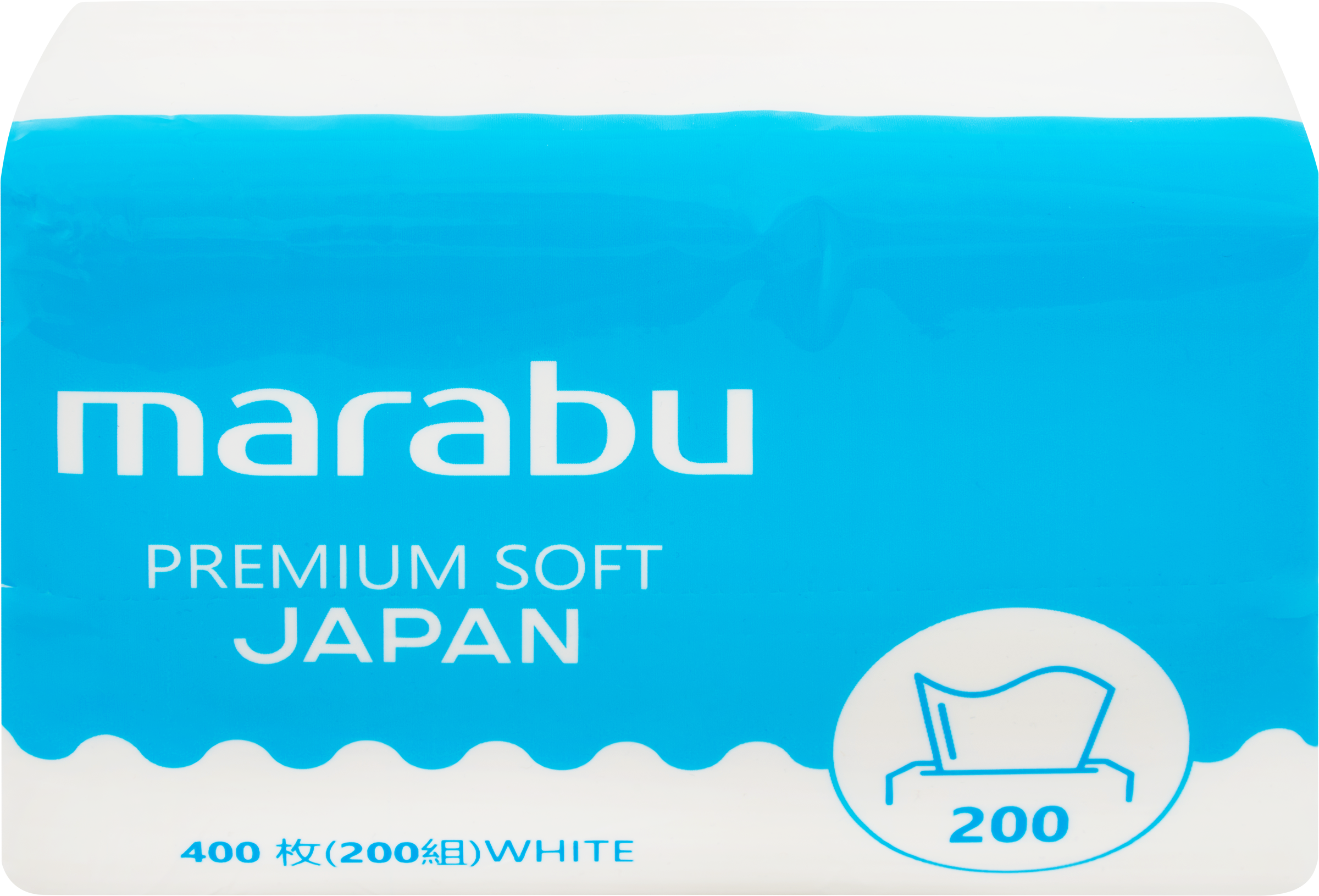 Изображение товара Салфетки бумажные MARABU 2-слоя, 200шт