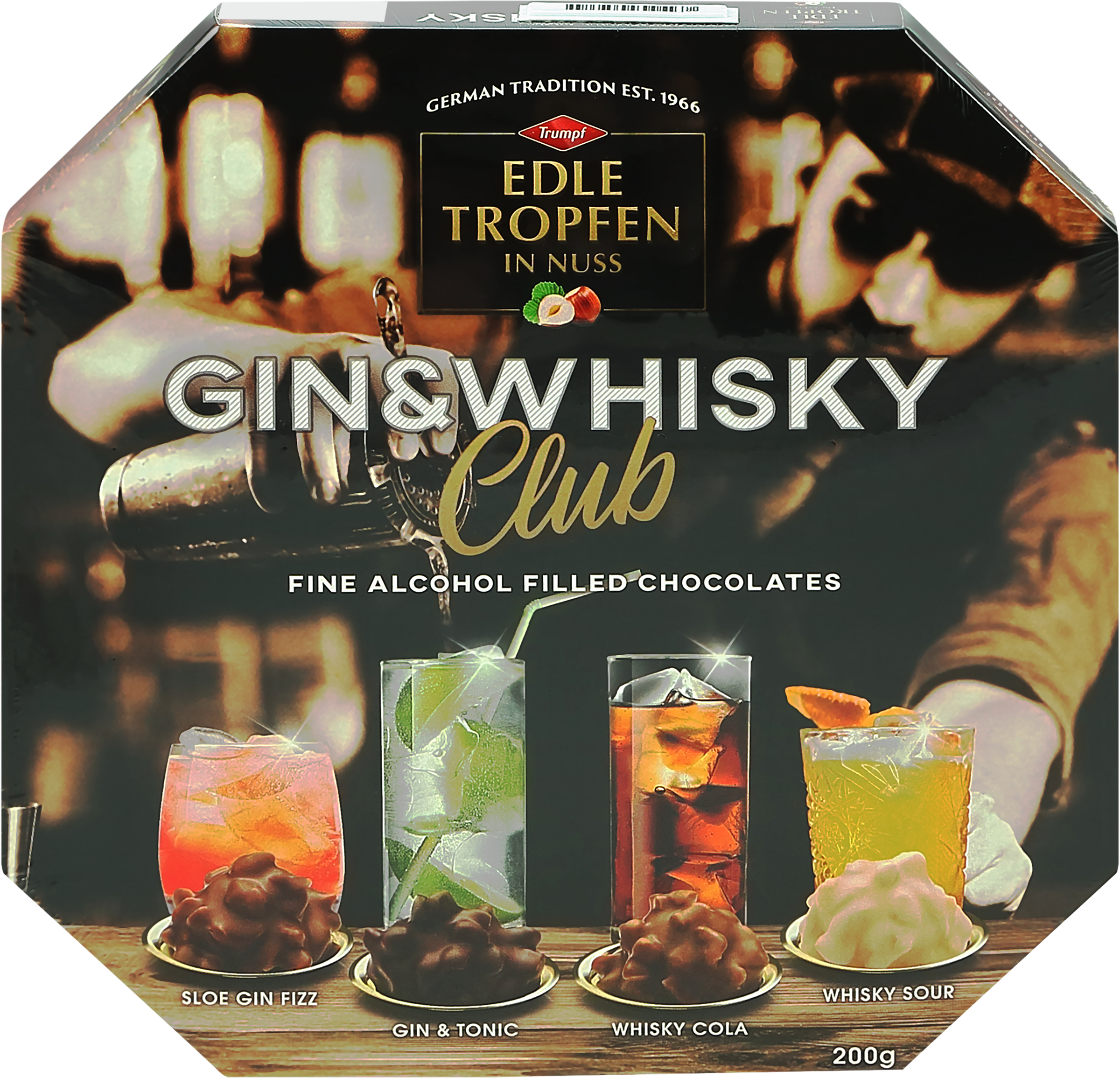 Изображение товара Конфеты TRUMPF Джин и виски клуб, с алко начинками, 200г