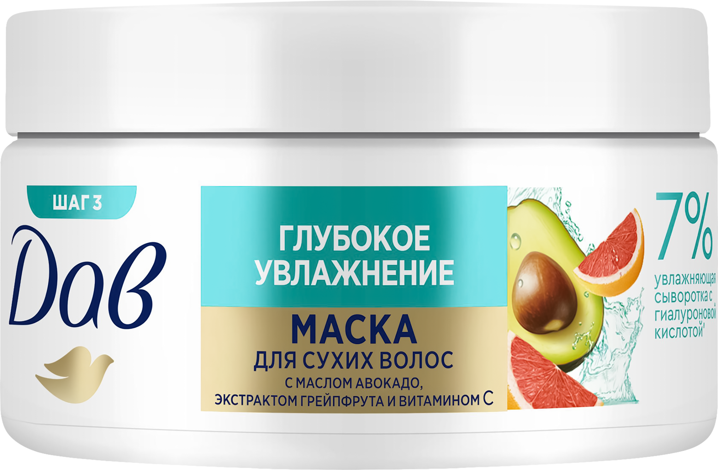 Изображение товара Маска для волос ДАВ Глубокое увлажнение 300 мл - уход, восстановление, питание