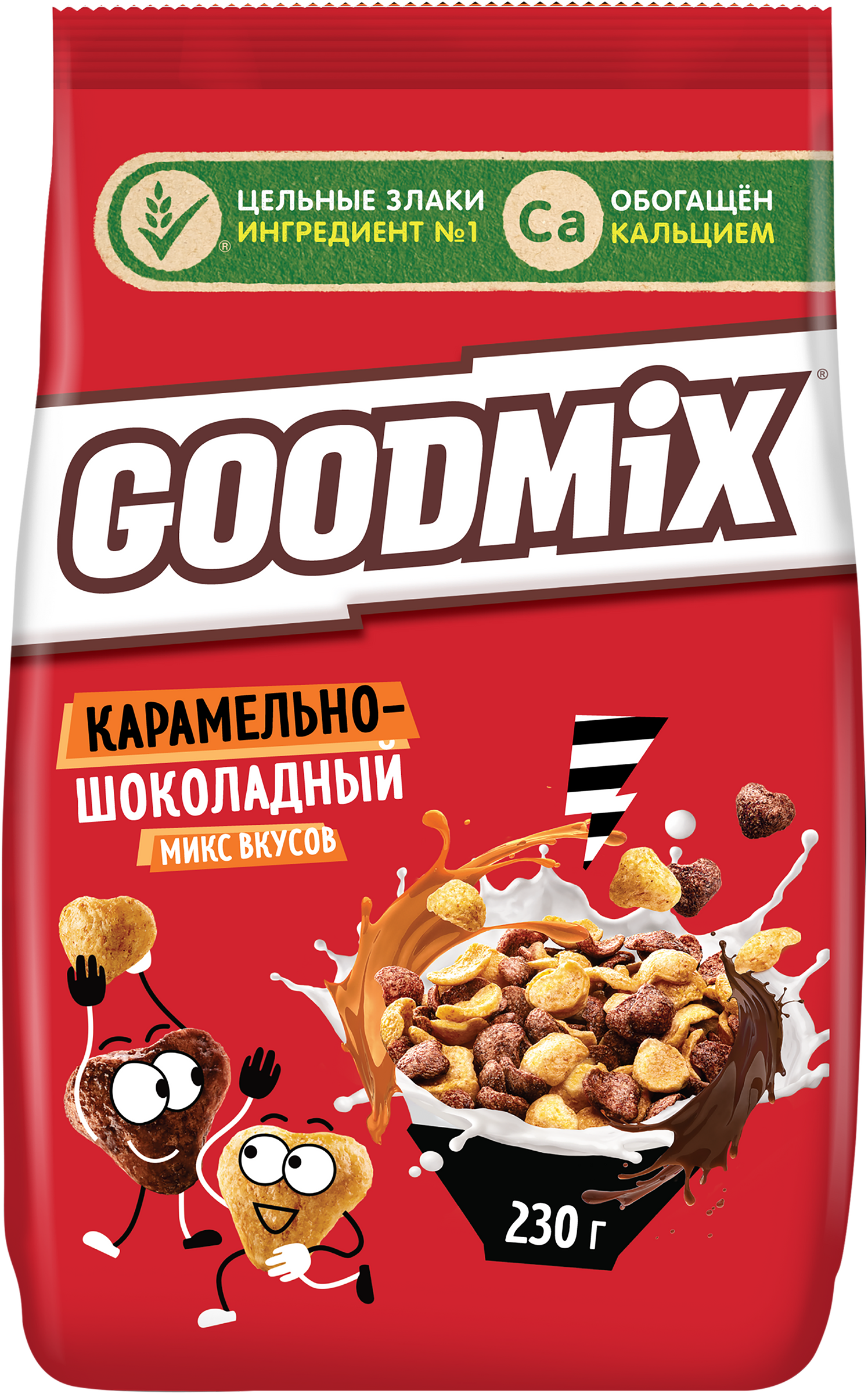 Изображение товара Готовый завтрак GOOD MIX Карамельно-шоколадный, 230г