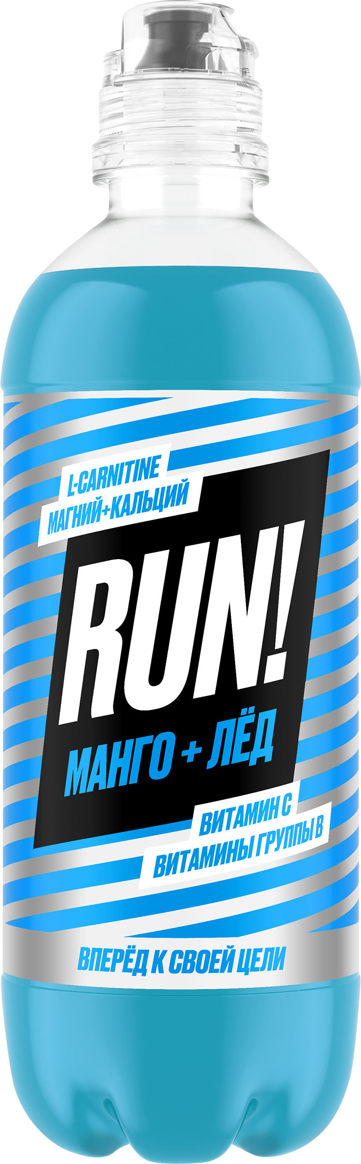 Изображение товара Напиток безалкогольный негазированный RUN со вкусом манго, витаминизированный, 0.5л