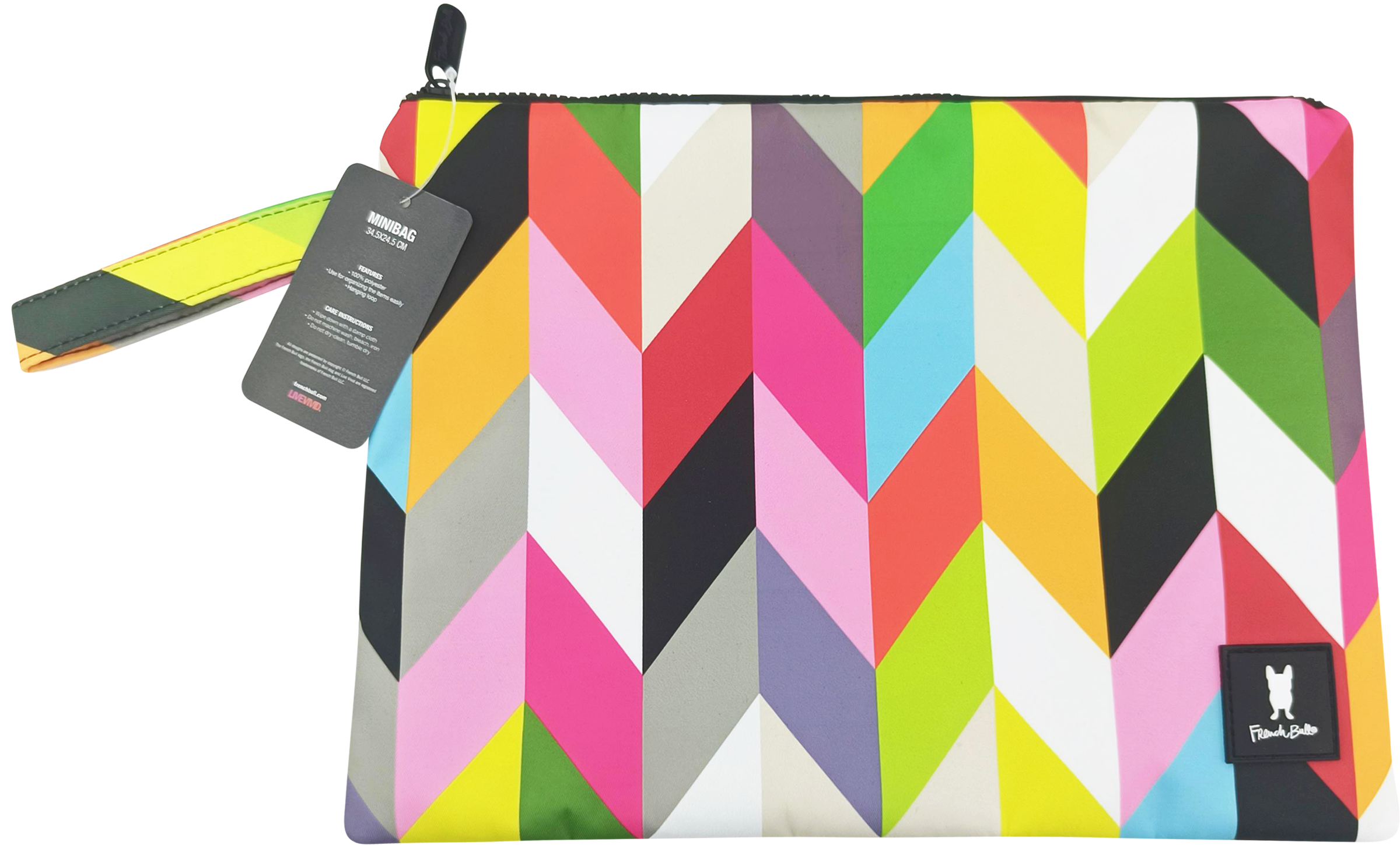 Изображение товара Косметичка NEOFLAM French bull Ziggi с ручкой практичный аксессуар для хранения косметики