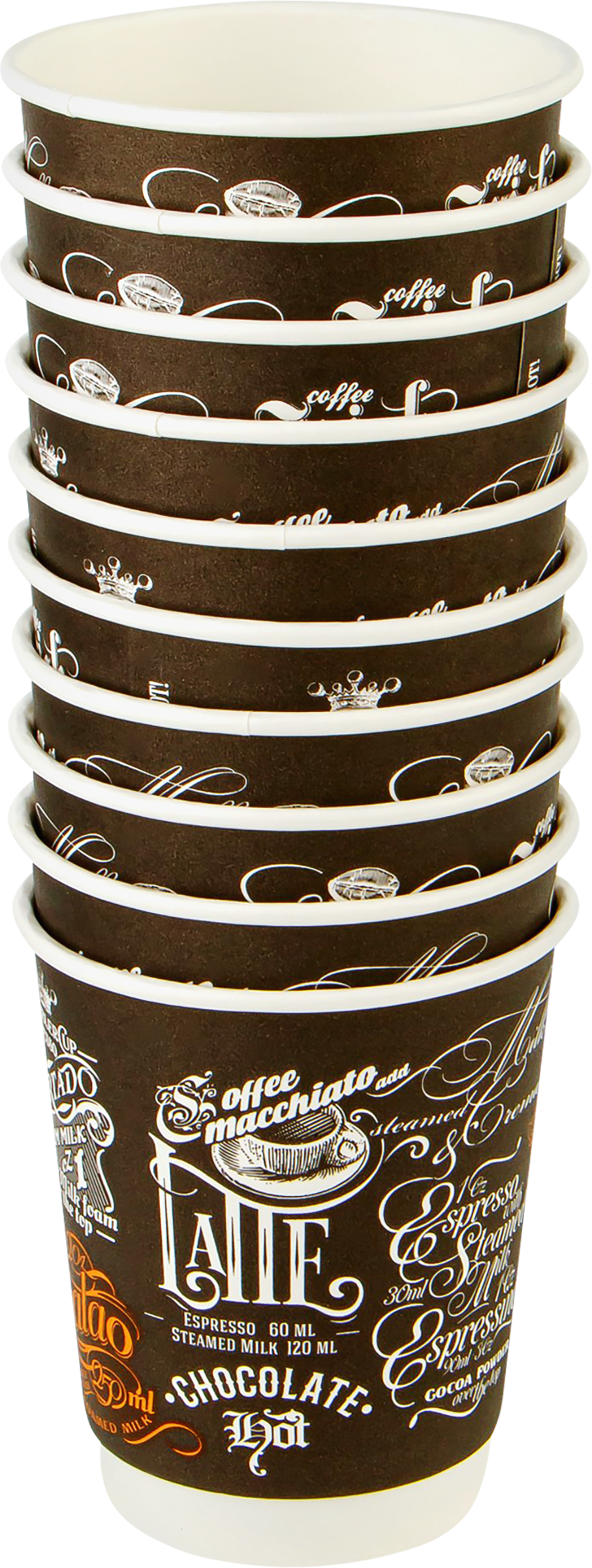 Изображение товара Картонный двухслойный стакан ЛЕНТА 250мл упаковка 10 шт