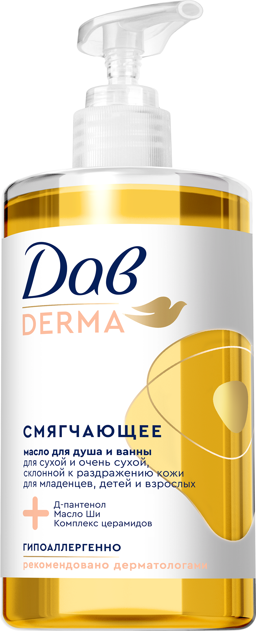 Изображение товара Масло для душа и ванны ДАВ Смягчающее, семейное, 430мл