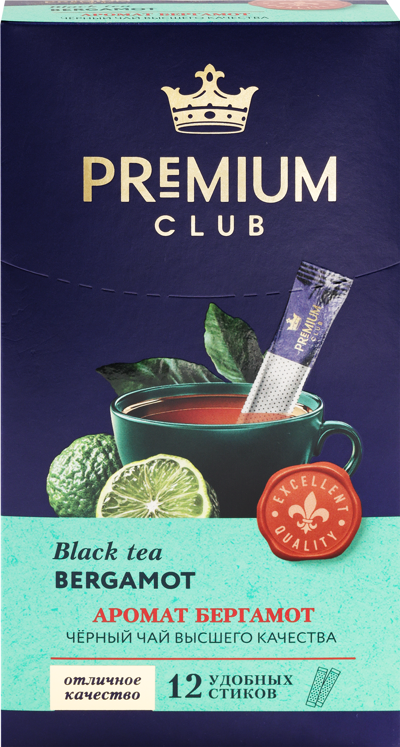 Изображение товара Чай черный PREMIUM CLUB с бергамотом, 12шт