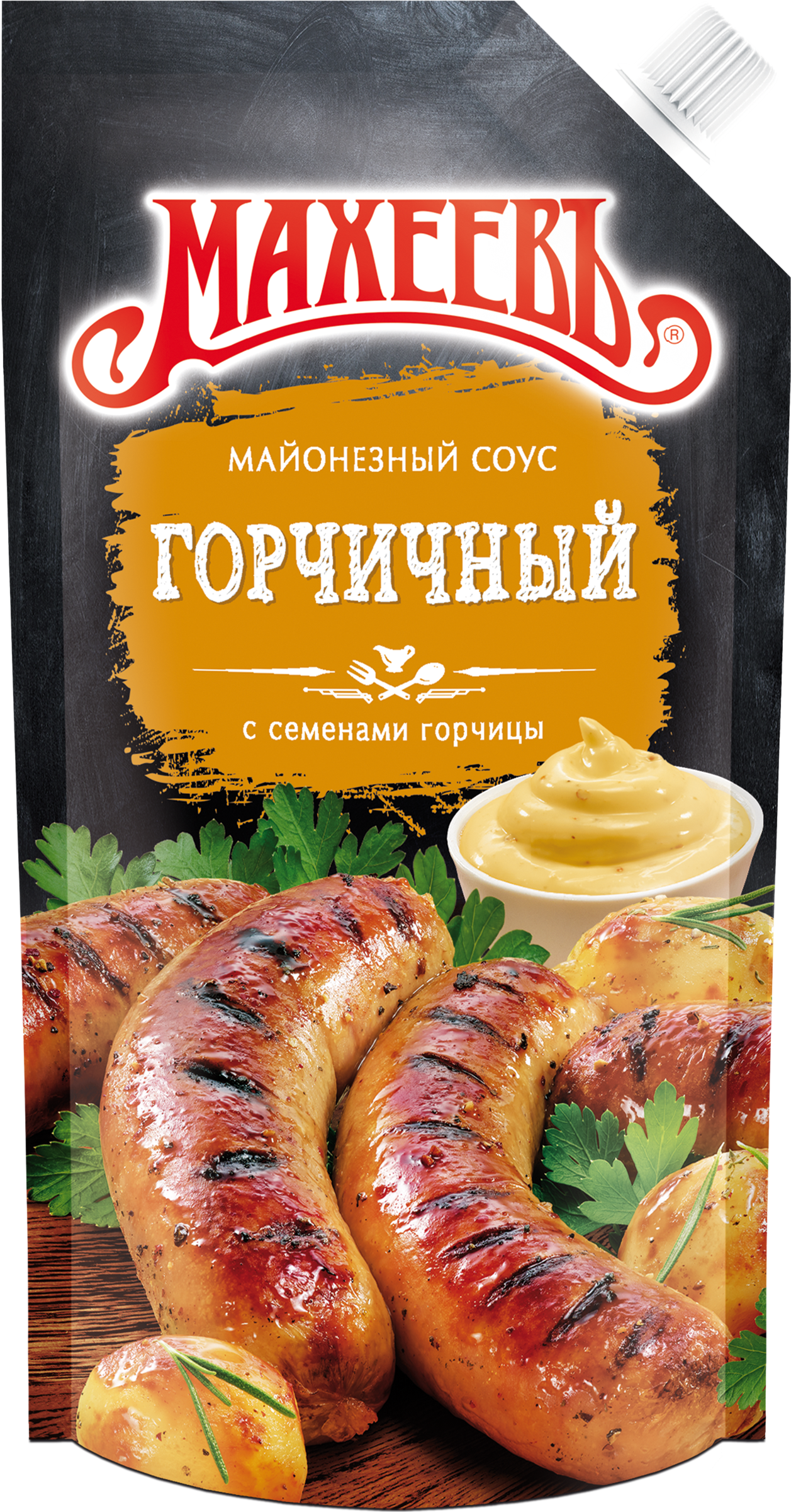 Изображение товара Соус майонезный МАХЕЕВЪ Горчичный 50,5%, 200г