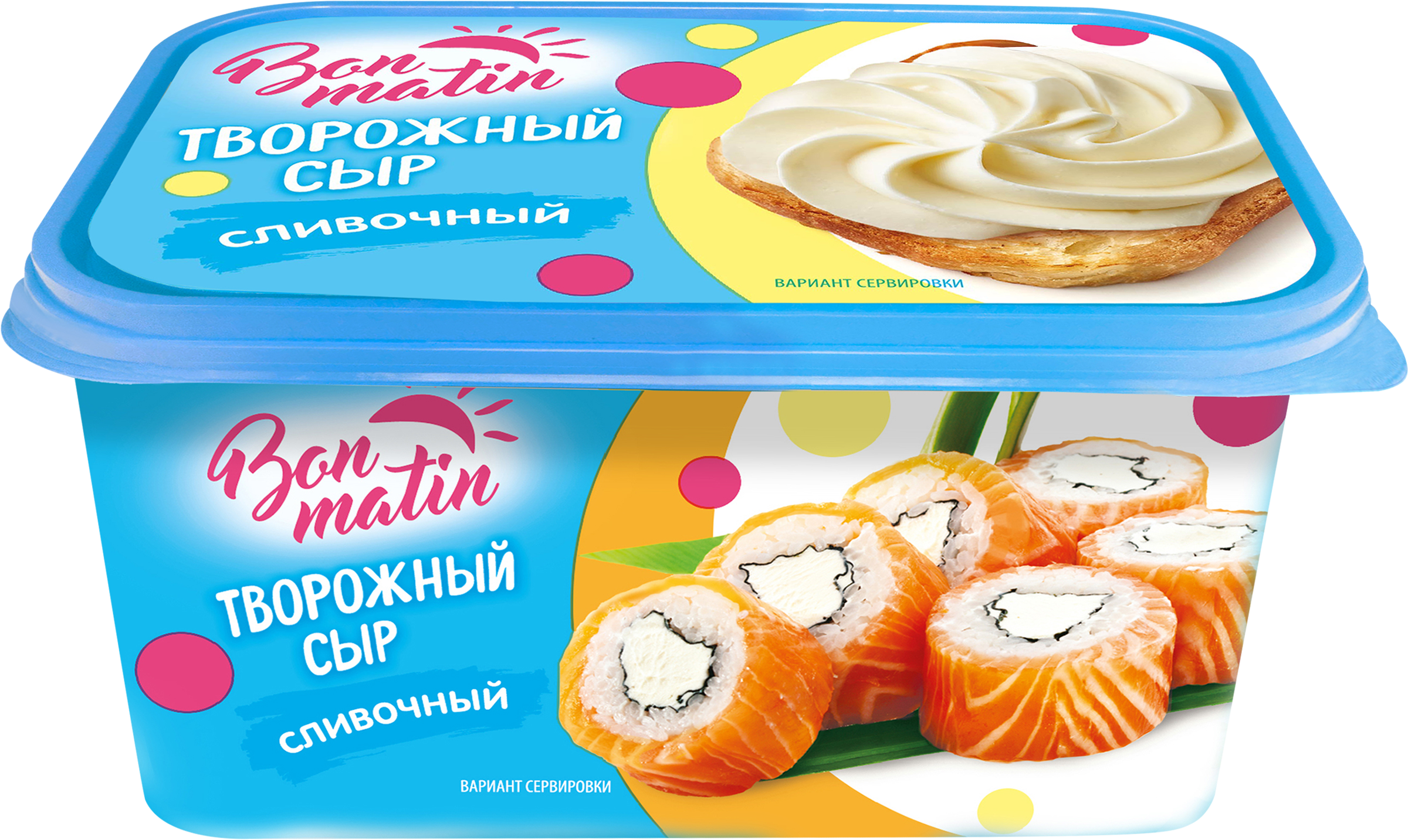 Изображение товара Сыр творожный BON MATIN Сливочный 30%, без змж 380г, 380г