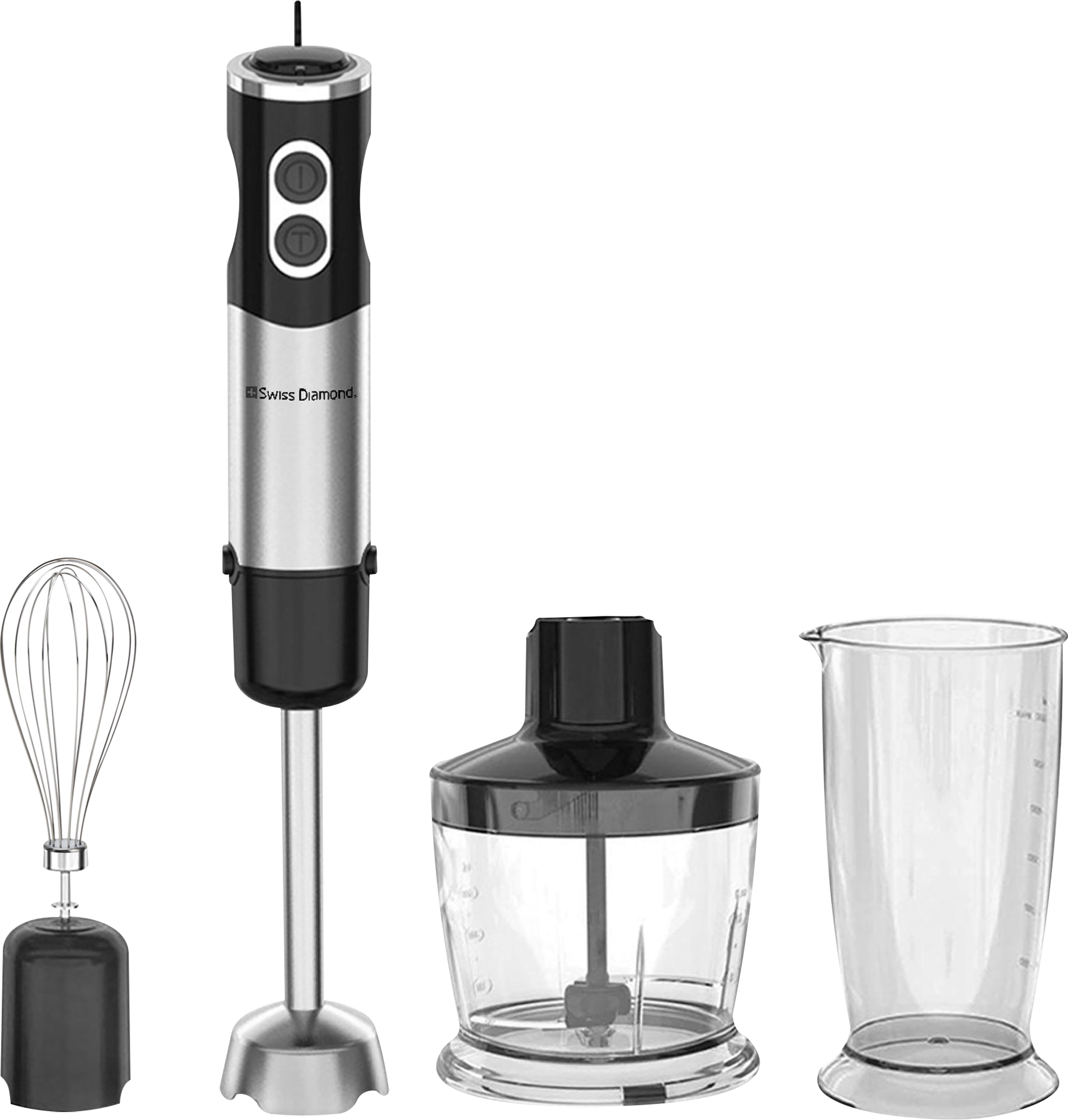Изображение товара Погружной блендер SWISS DIAMOND 1200Вт с турбо-режимом и титановыми лезвиями