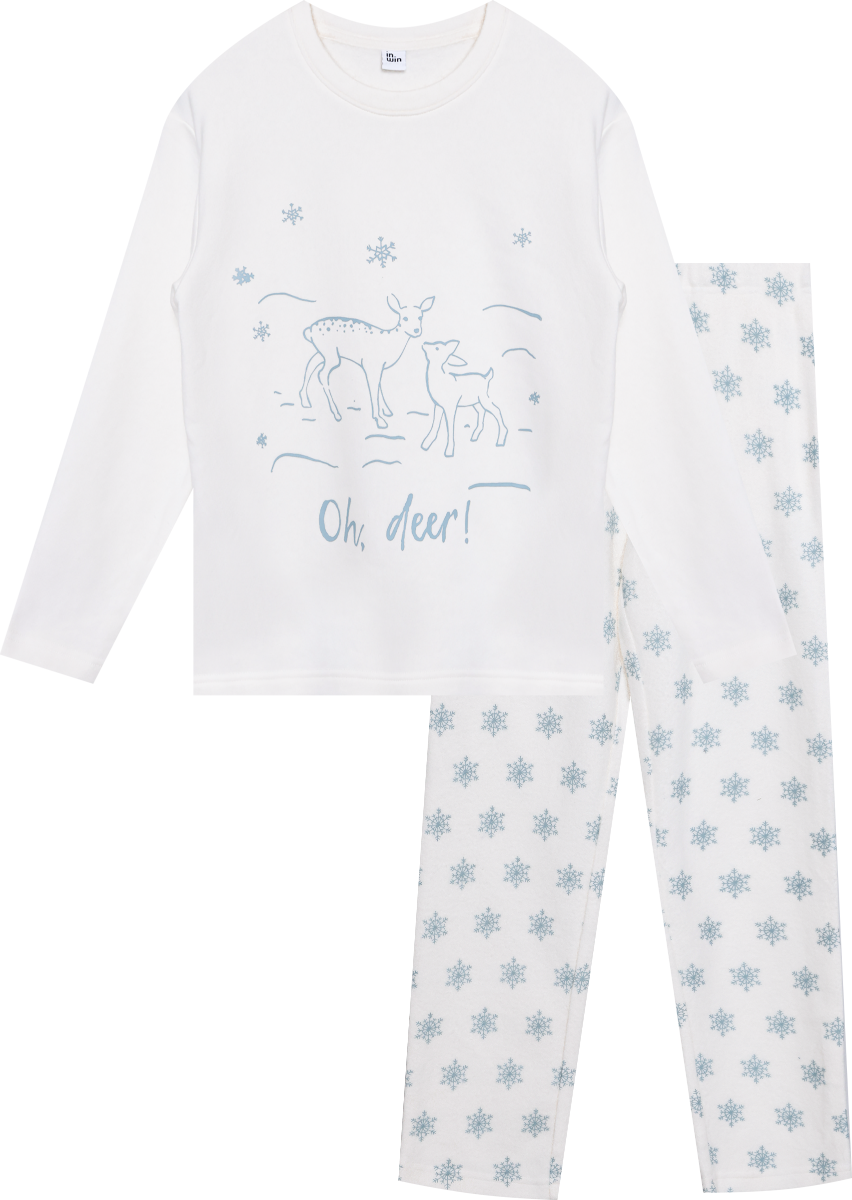 Изображение товара Пижама для девочки INWIN разноцветная хлопковая, комфортная и практичная