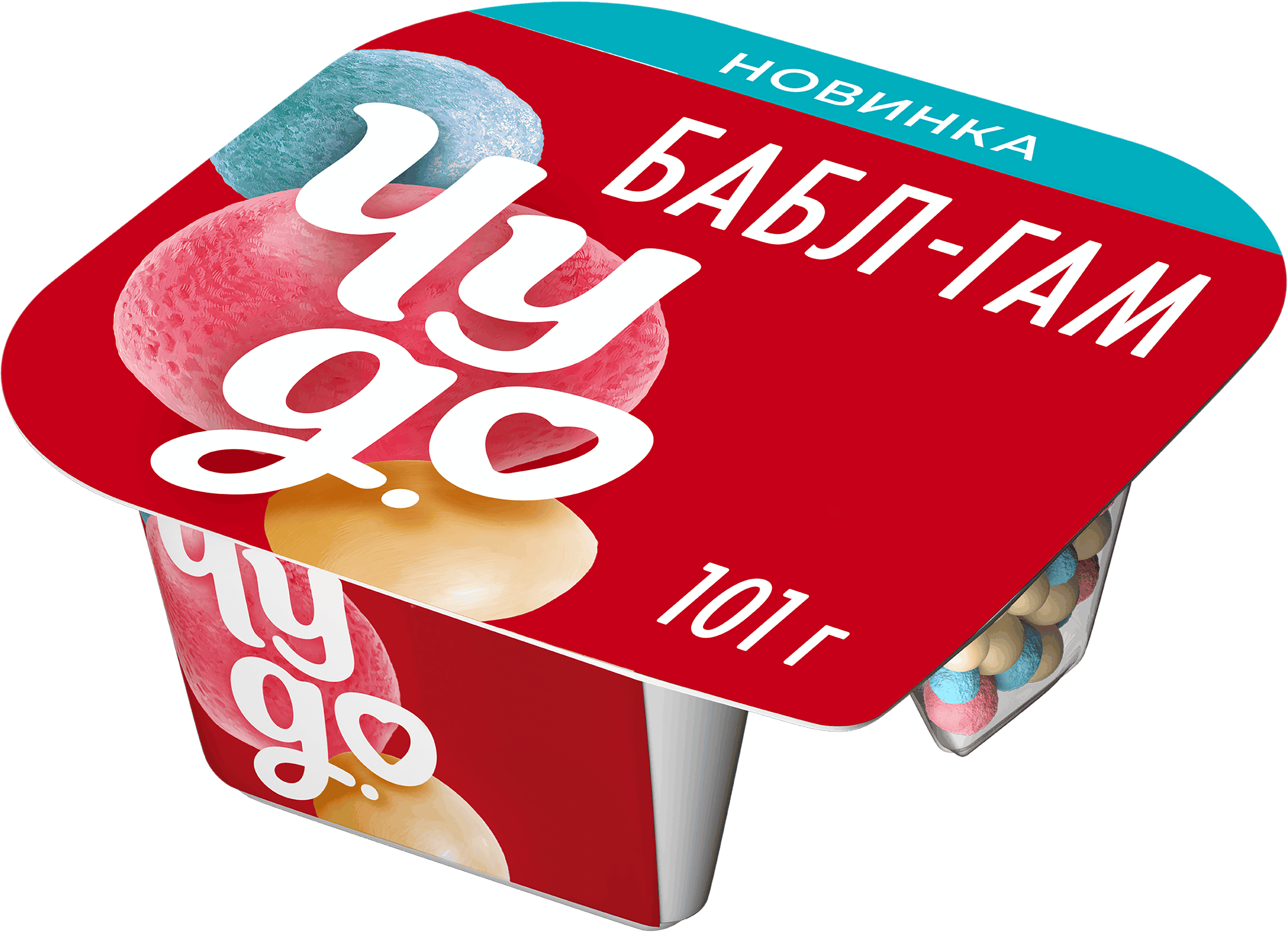 Изображение товара Йогурт ЧУДО Бабл-гам 4%, без змж, 101г