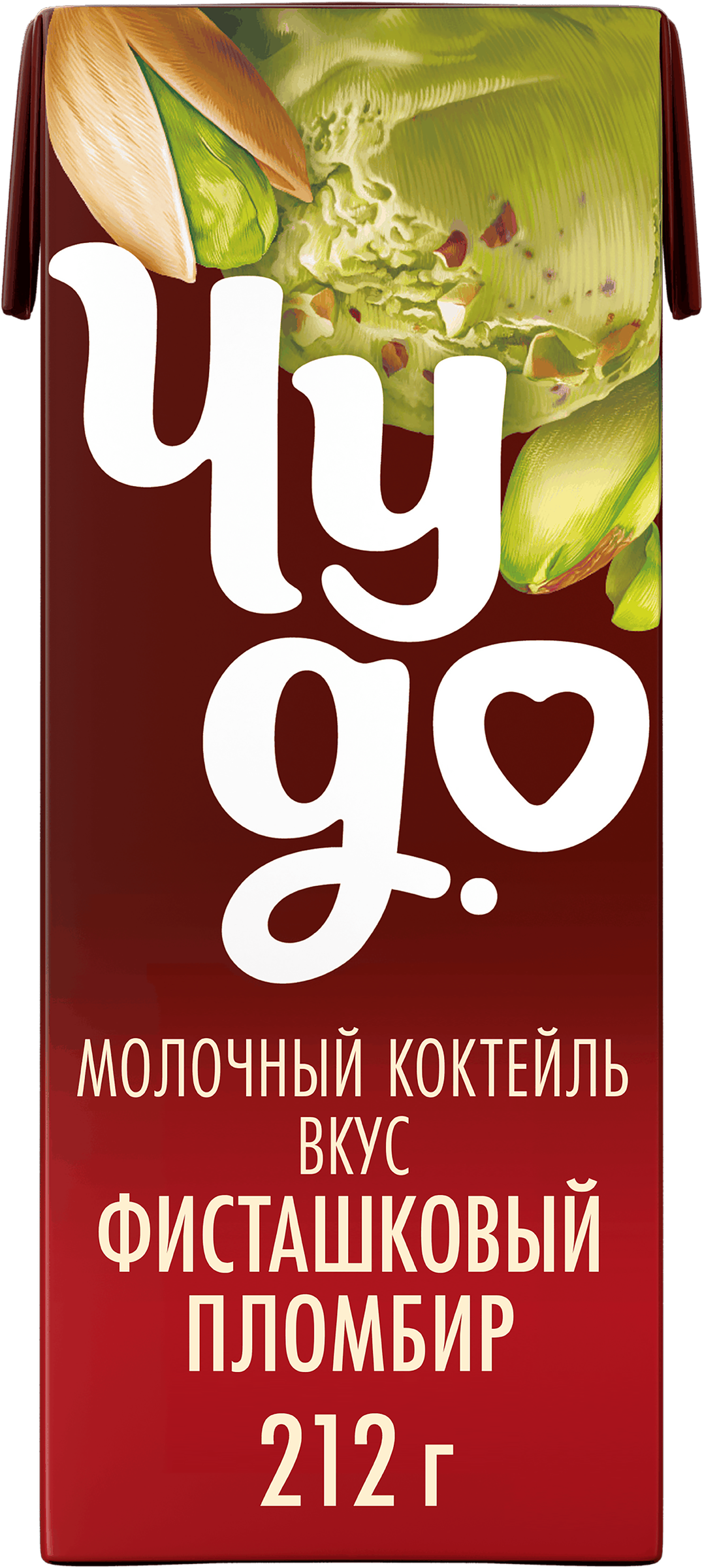 Изображение товара Коктейль молочный ЧУДО Фисташка 2% без змж 212г напиток для завтрака перекуса