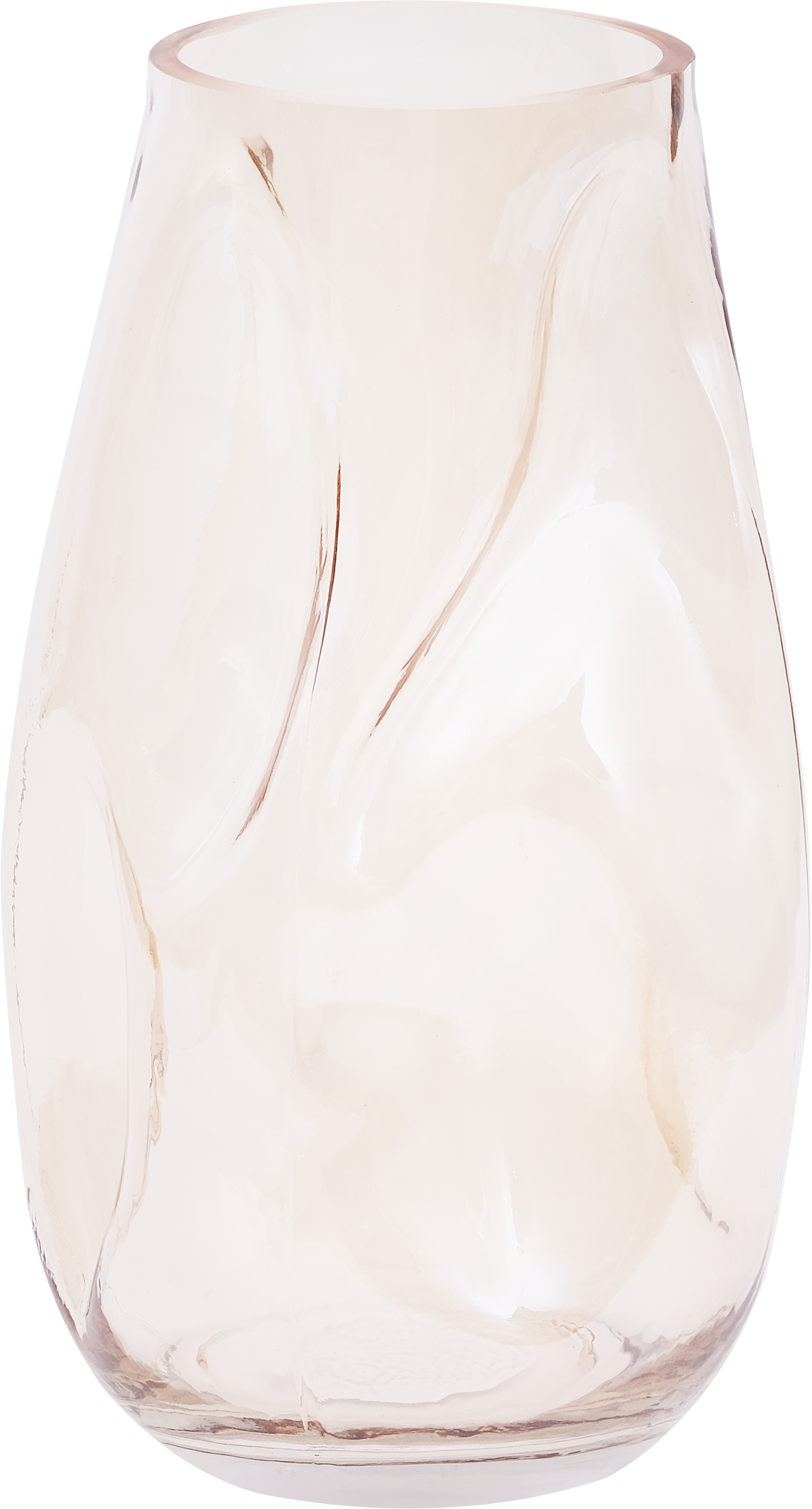 Изображение товара Стеклянная ваза HOMECLUB Flutter 28 см для декора интерьера