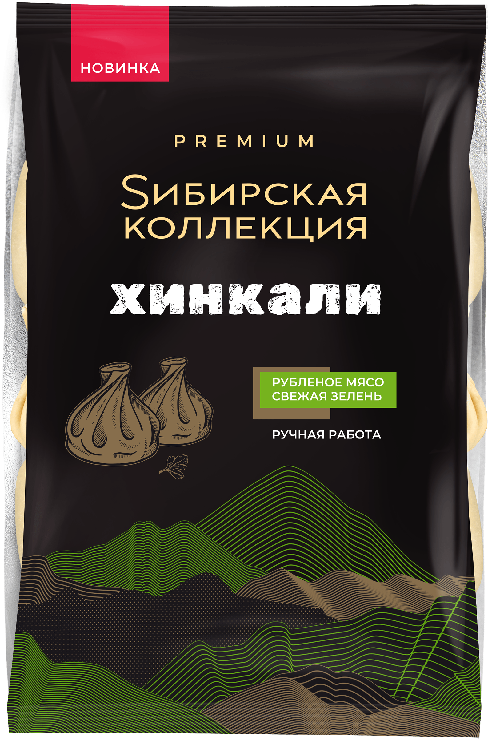 Изображение товара Хинкали СИБИРСКАЯ КОЛЛЕКЦИЯ ручная работа категория В, 500г