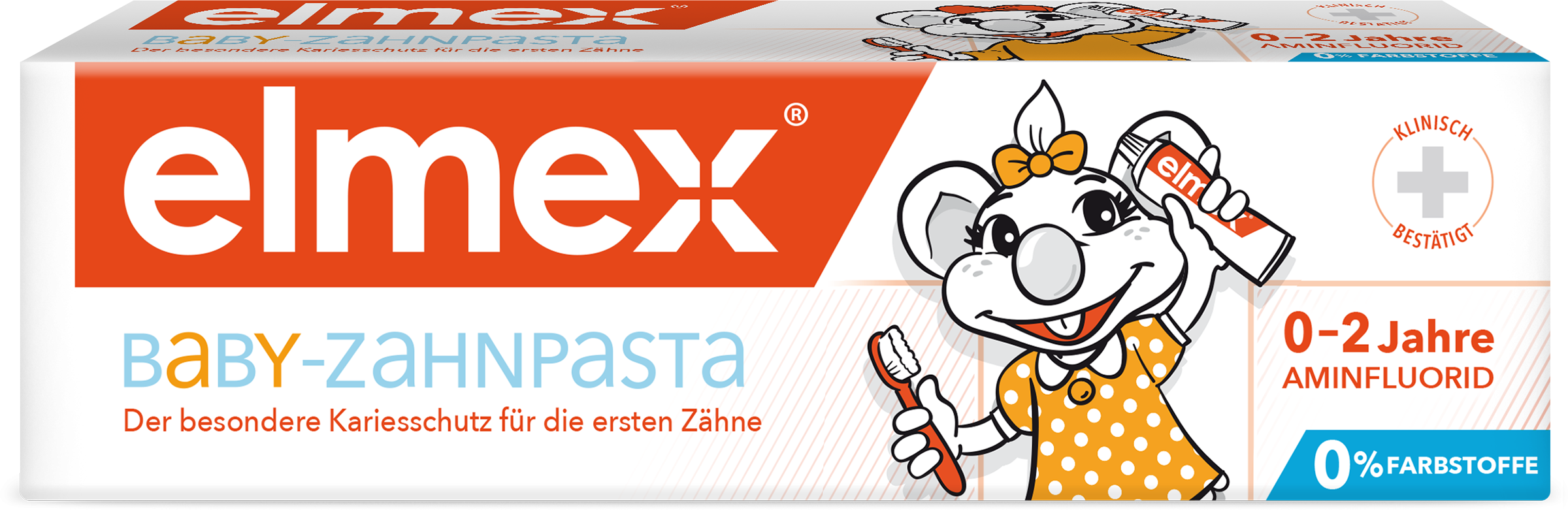 Изображение товара Зубная паста детская COLGATE Elmex Baby защита от кариеса, 0–2 года, 50мл