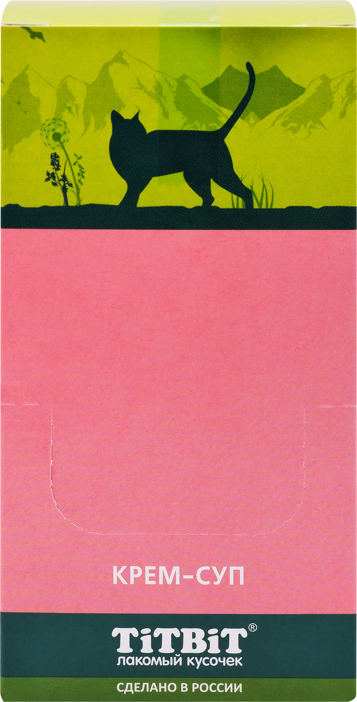 Изображение товара Лакомство для кошек TITBIT Крем-суп с кусочками телятины, 10г