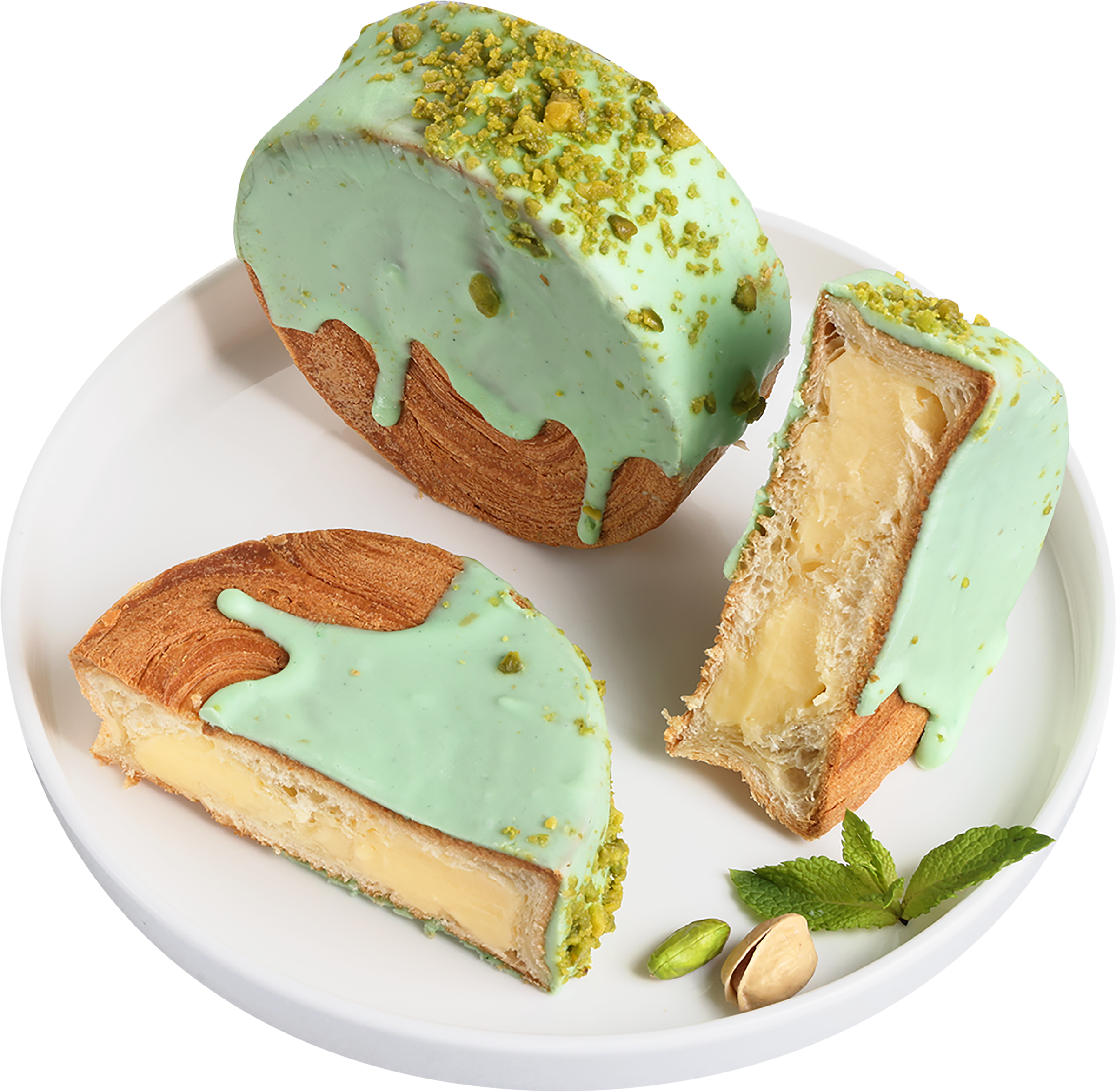 Изображение товара Коин с заварным кремом и фисташкой, 110г