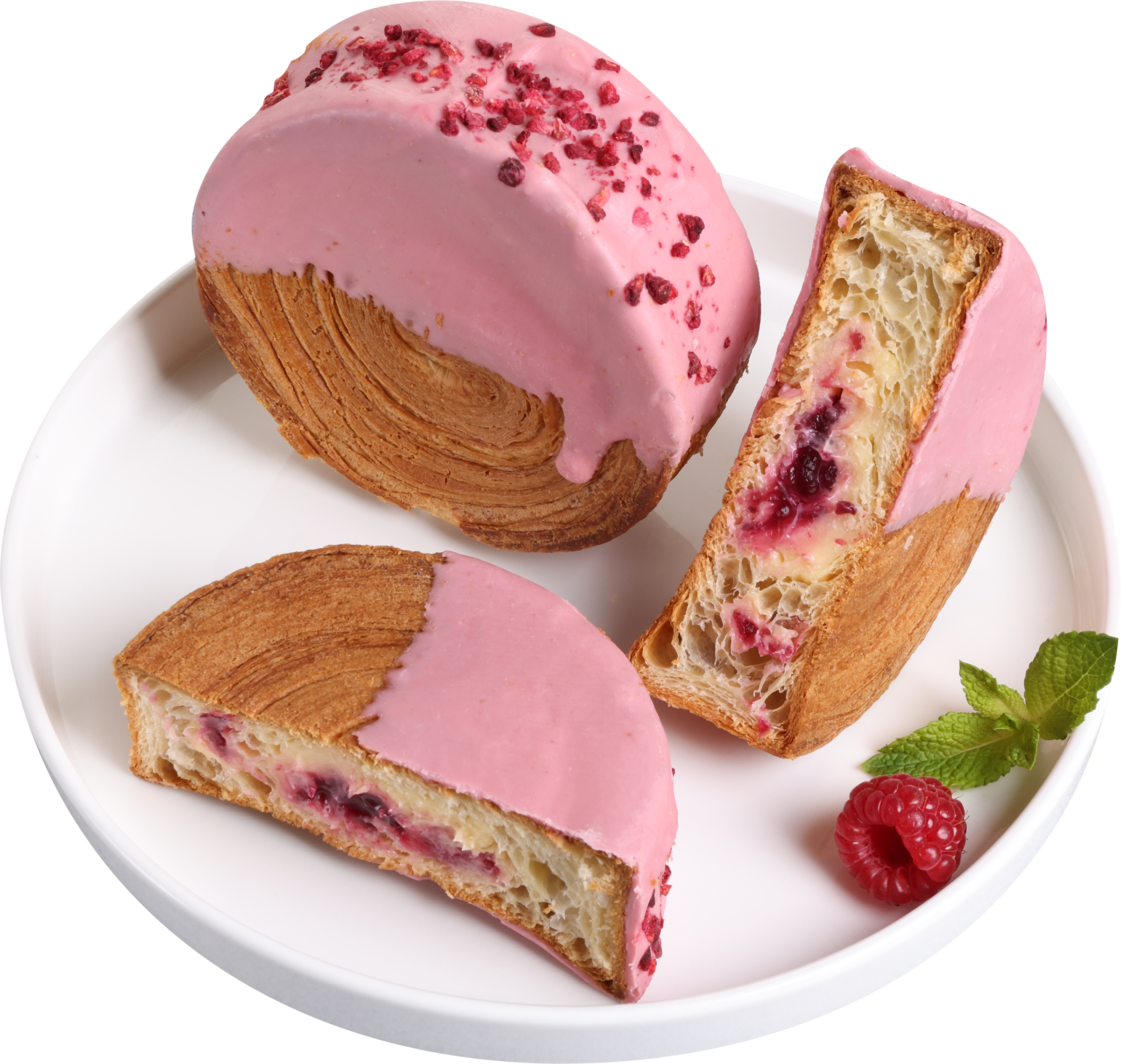 Изображение товара Коин с заварным кремом и малиновым конфитюром, 110г