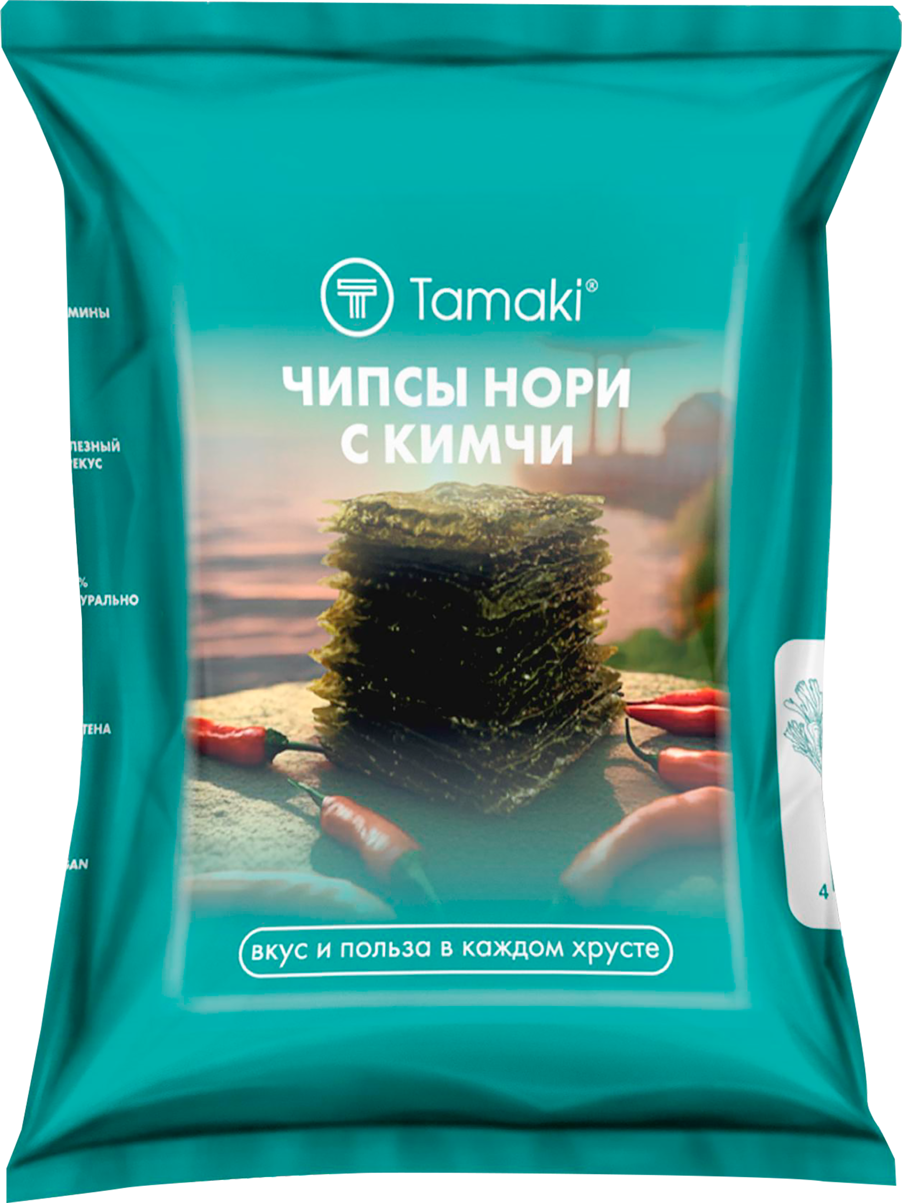 Изображение товара Чипсы нори TAMAKI со вкусом кимчи, 4г