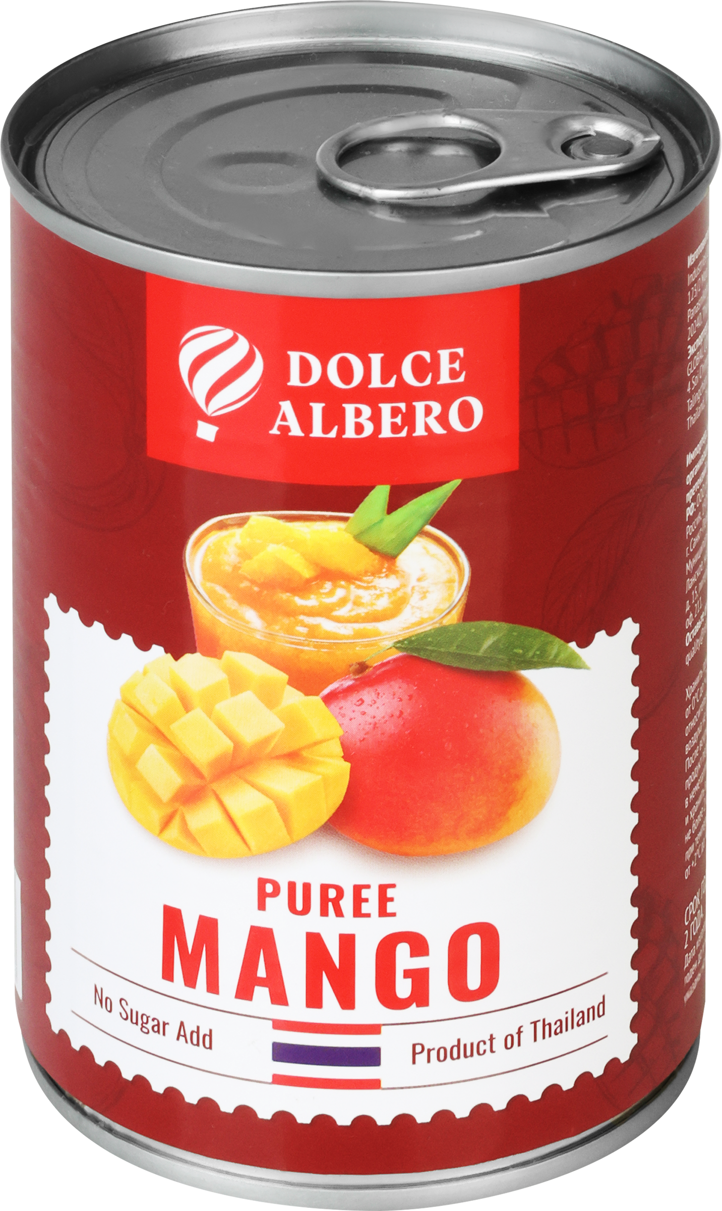 Изображение товара Пюре из манго DOLCE ALBERO 425мл Веганское натуральное для десертов