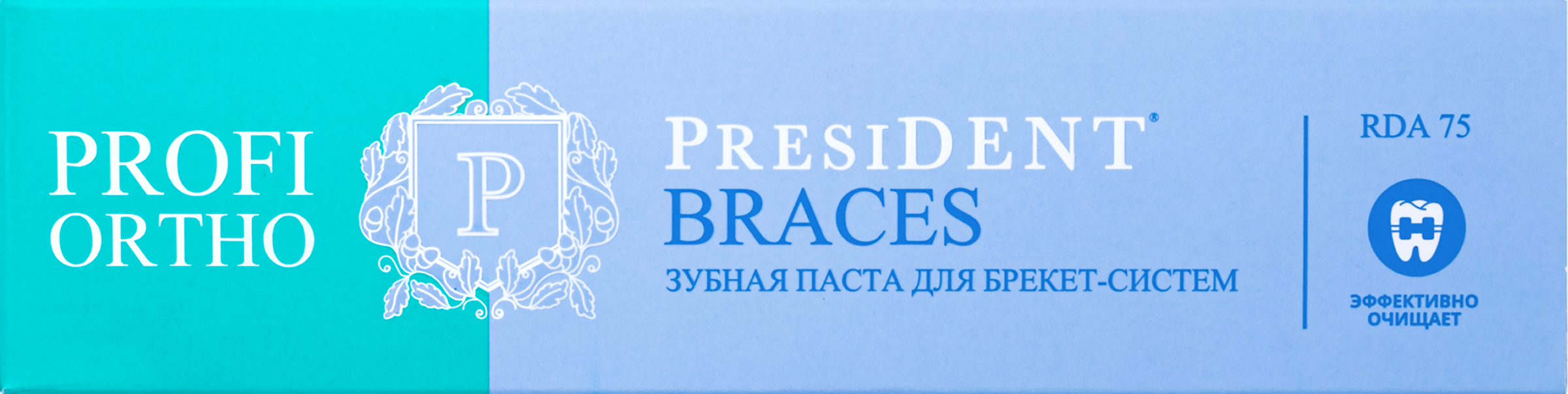Изображение товара Зубная паста PRESIDENT Profi ortho braces 50мл для ухода за брекетами