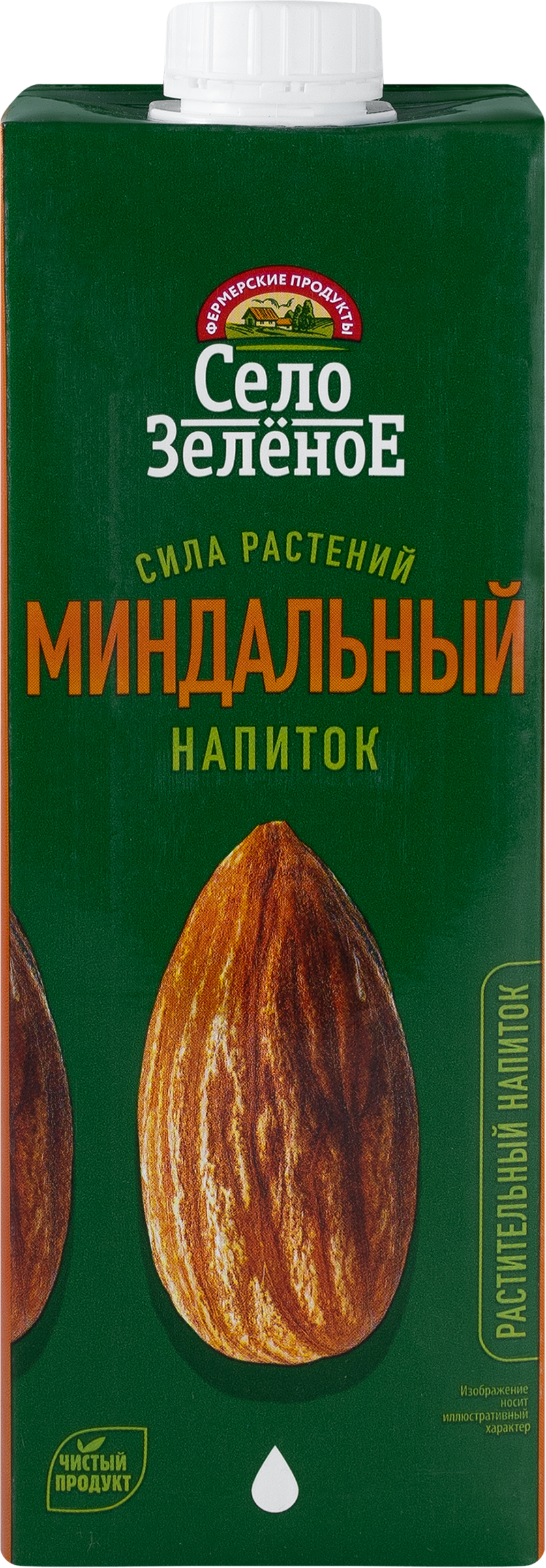 Изображение товара Напиток растительный Миндаль 1,8% 1000мл СЕЛО ЗЕЛЕНОЕ