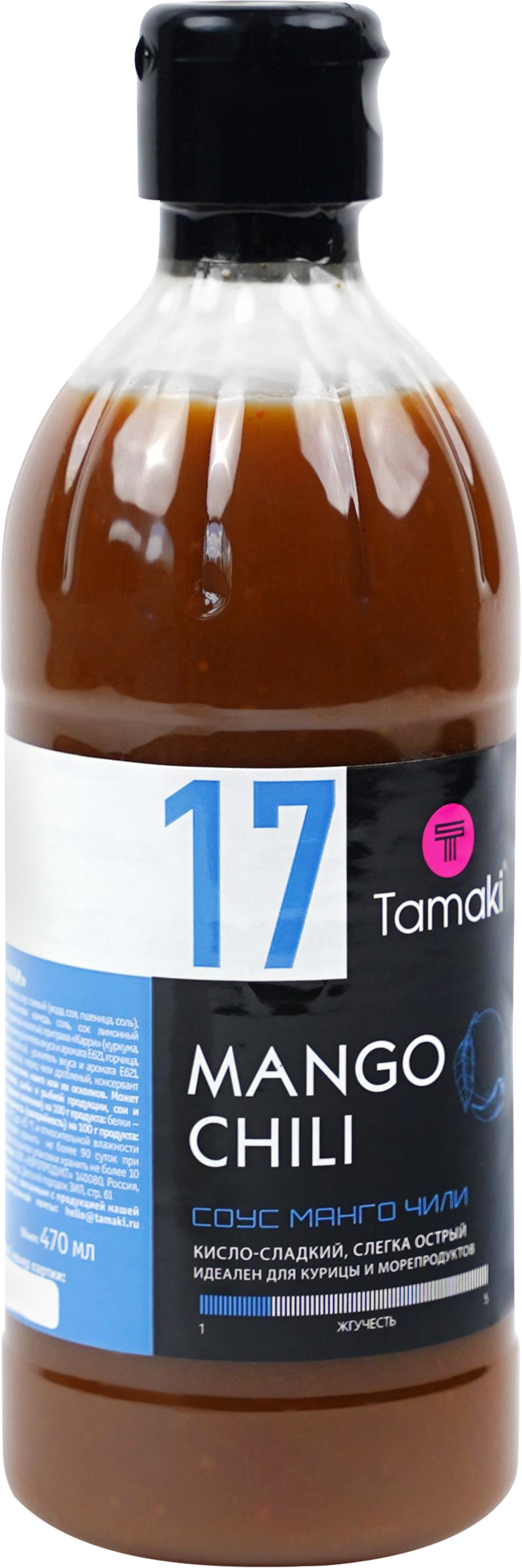 Изображение товара Соус TAMAKI Манго с перцем чили, 470мл
