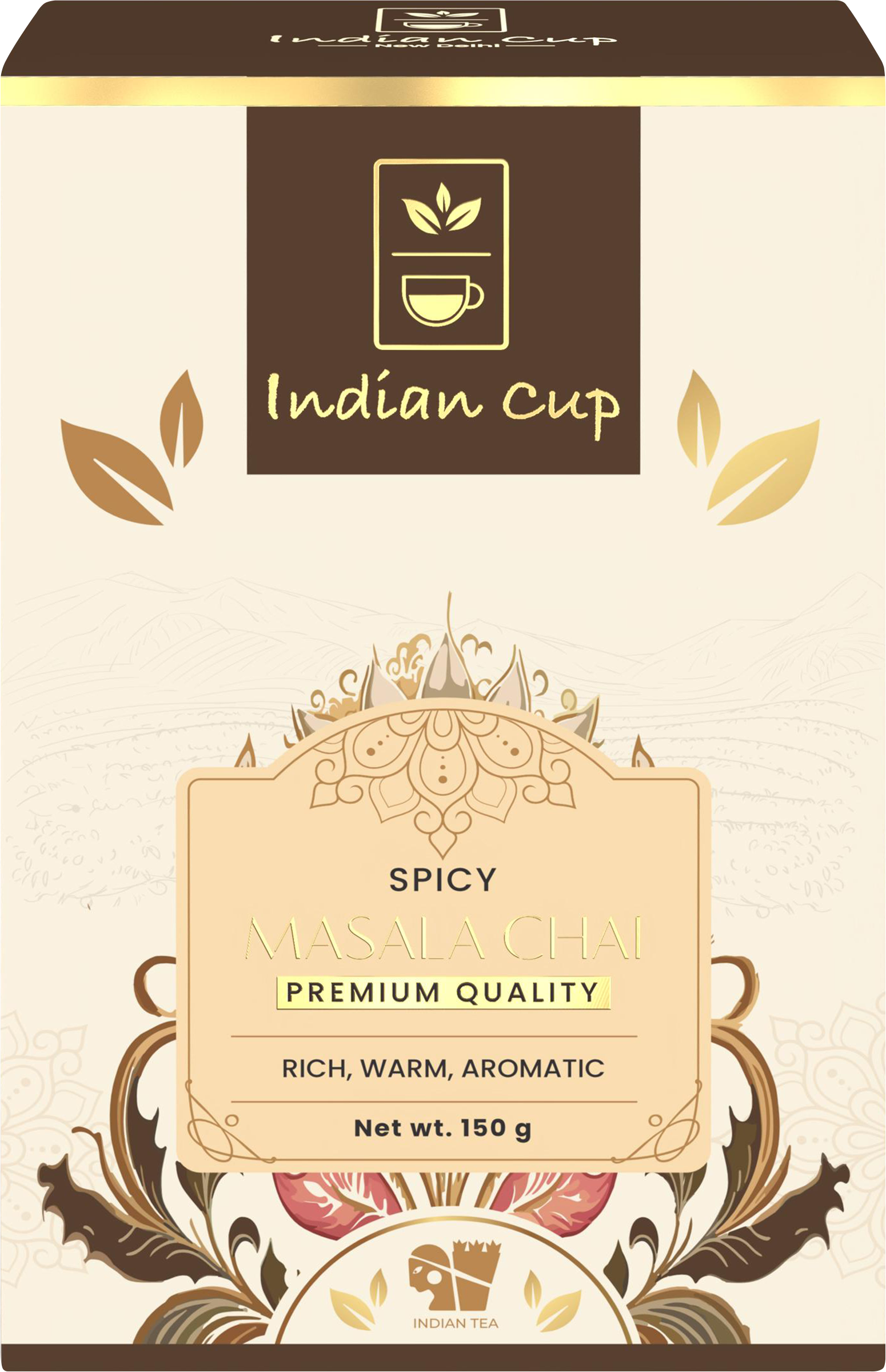 Изображение товара Чай черный Indian Cup Пряный масала 150г натуральный пряный напиток