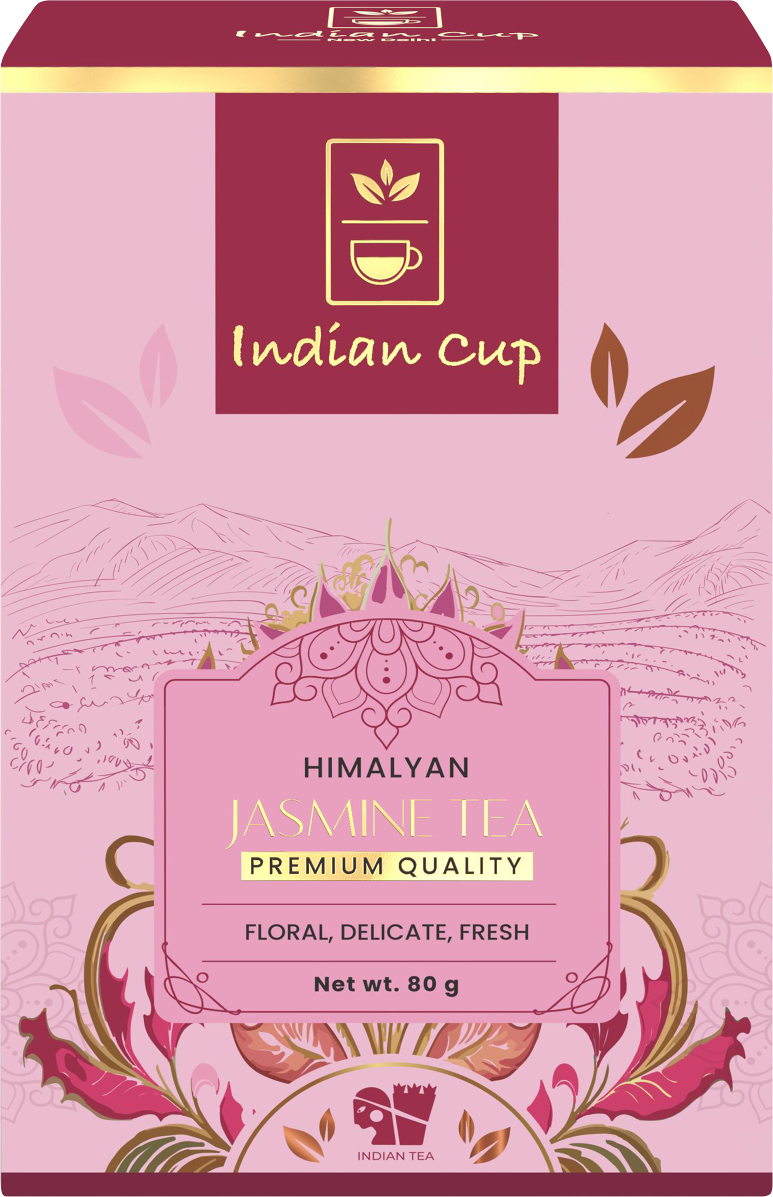 Изображение товара Чай зеленый INDIAN CUP Гималайский жасминовый, 80г