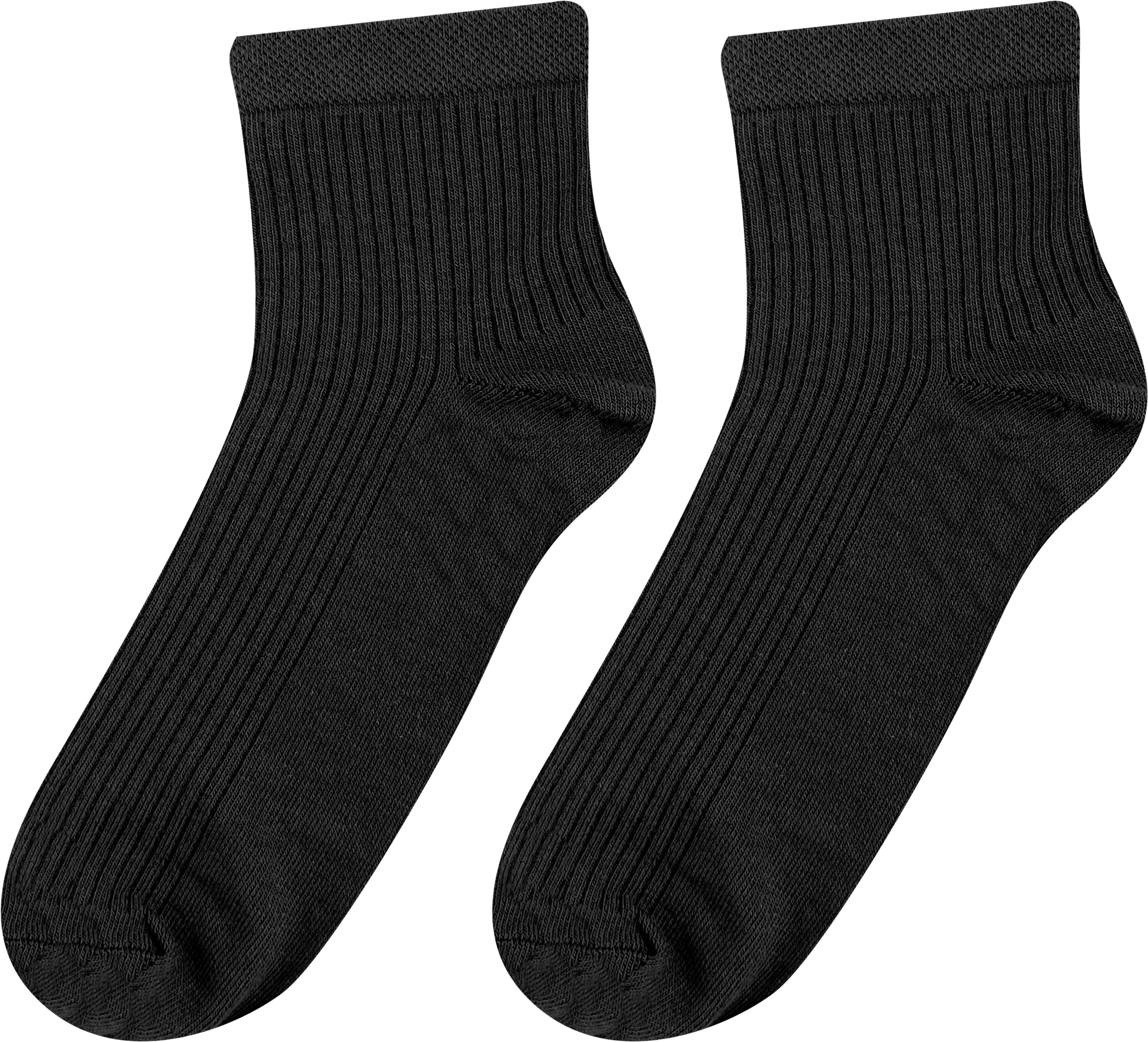 Изображение товара Женские носки INWIN р 23-25 черные с полосками лапша хлопок