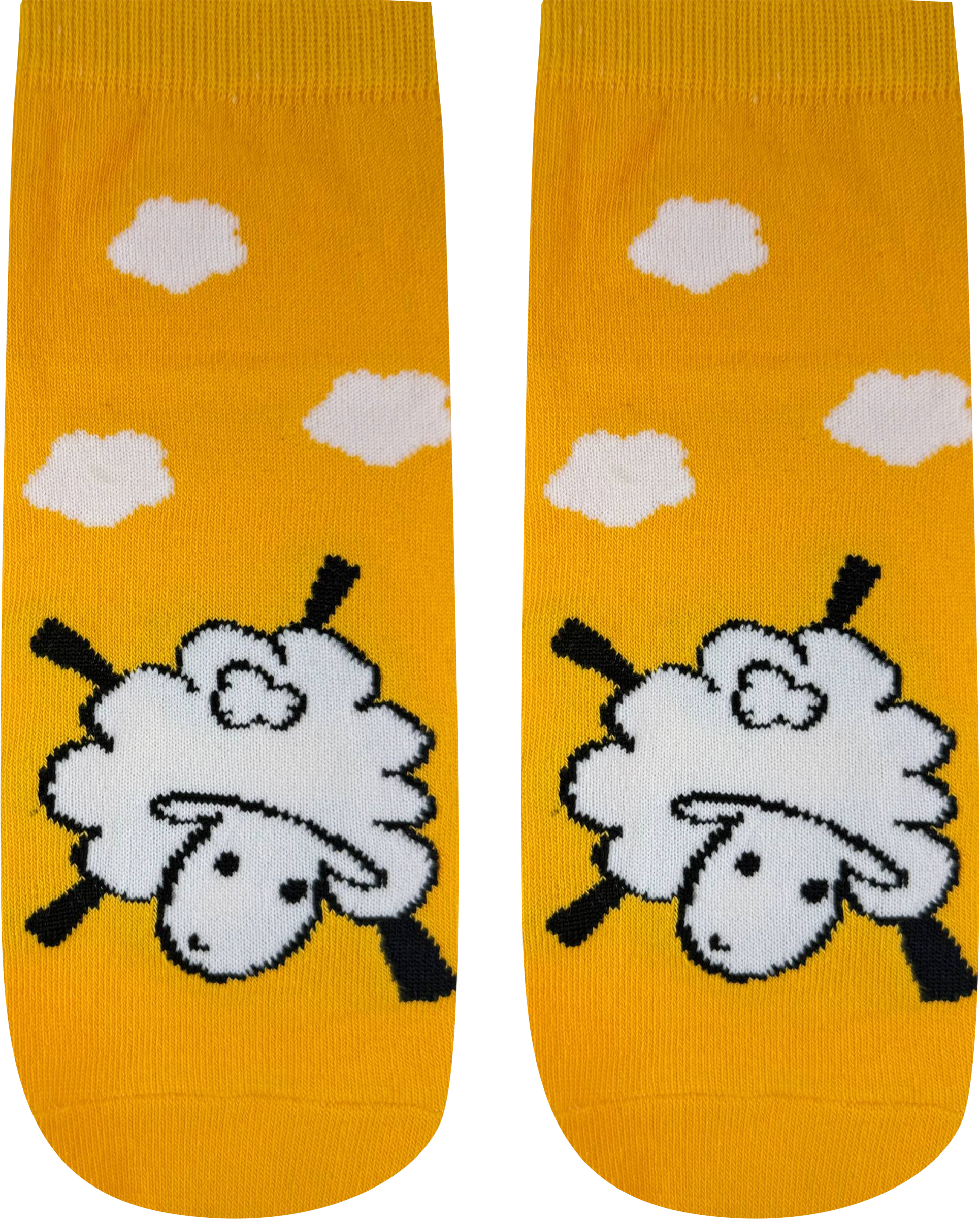 Изображение товара Женские носки INWIN с рисунком овечка, желтые, размер 23-25