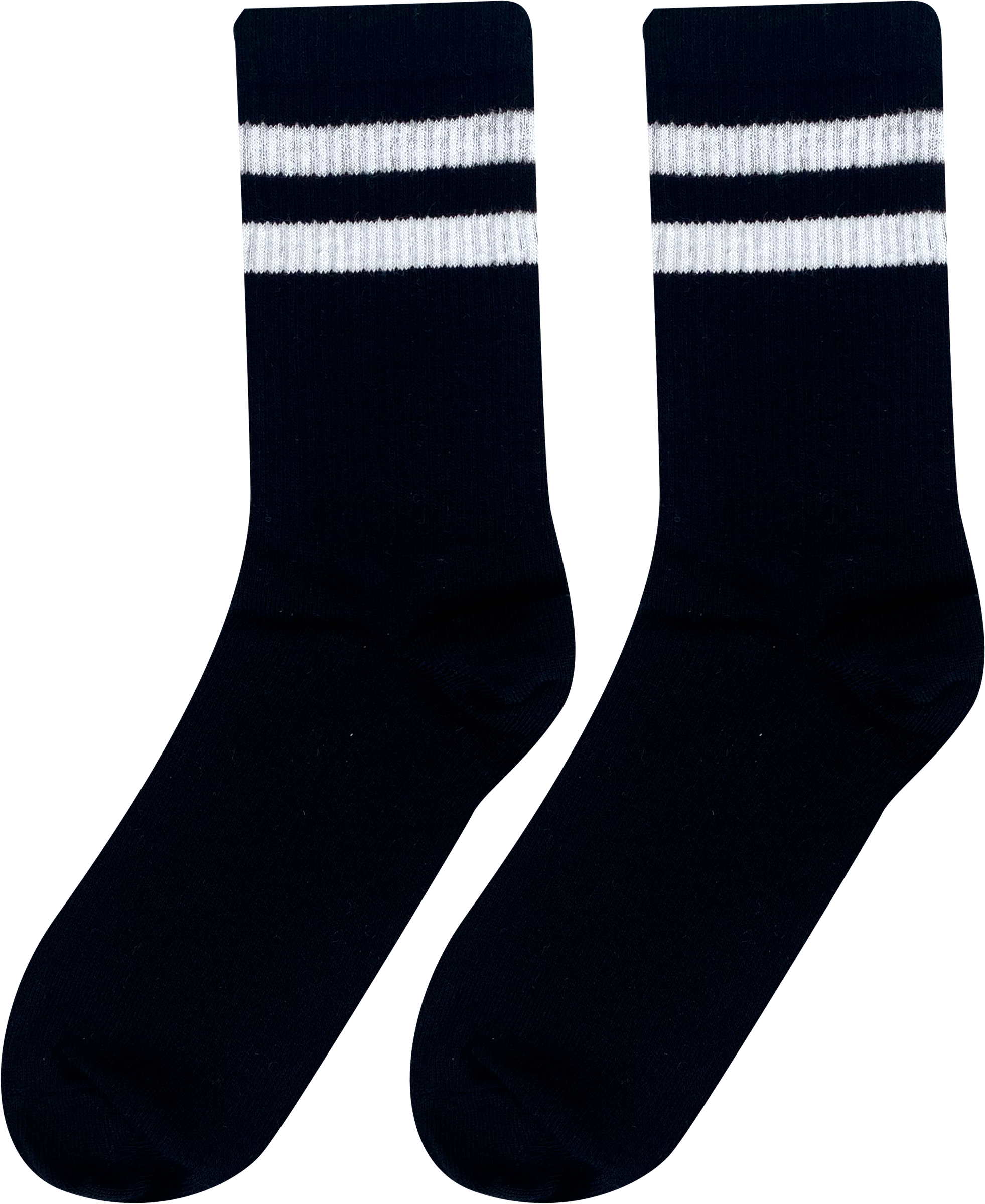 Изображение товара Женские спортивные носки INWIN р. 23–25 черные с белыми полосками