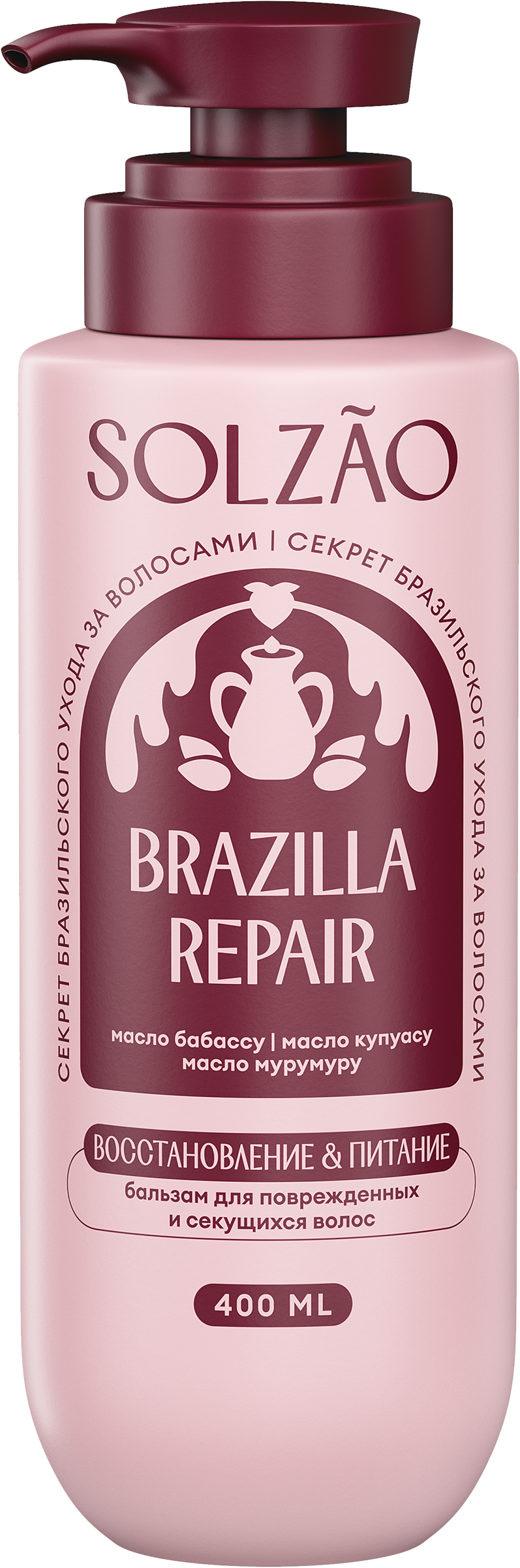 Изображение товара Бальзам для волос SOLZAO Восстановление и питание 400мл