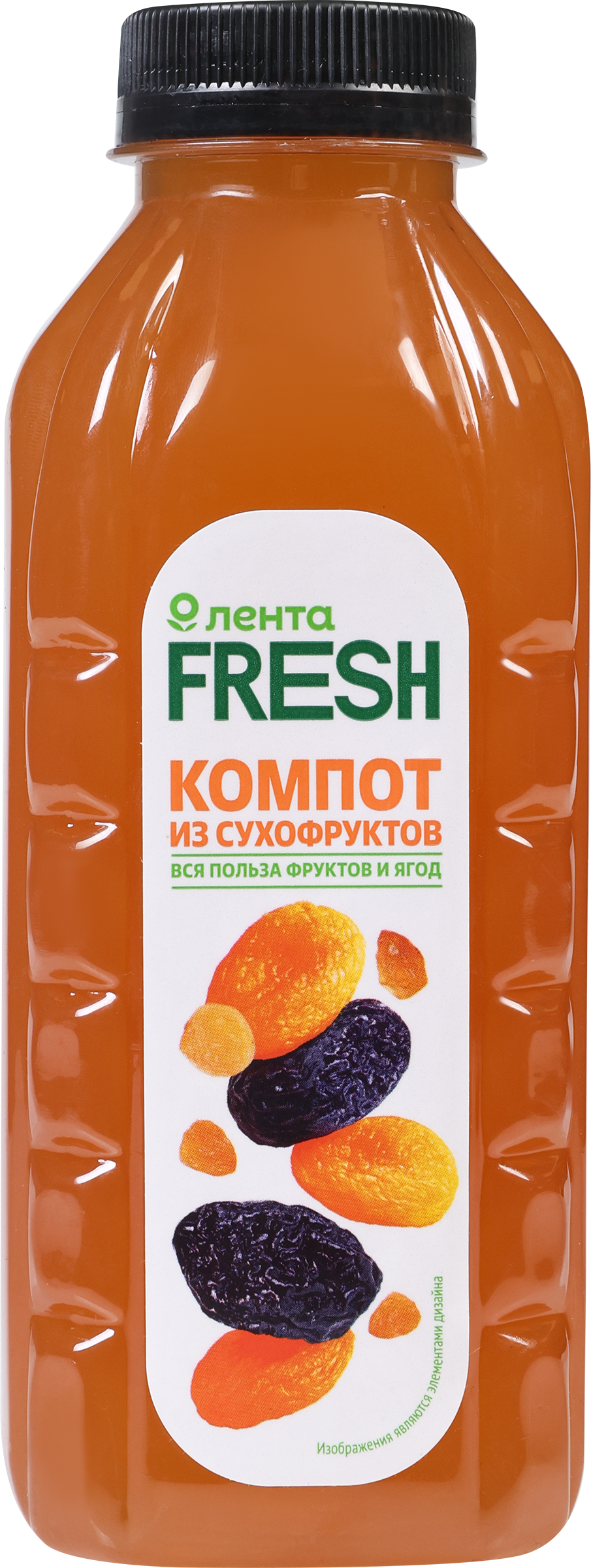 Изображение товара Компот из сухофруктов ЛЕНТА FRESH 500мл натуральный напиток с курагой изюмом и черносливом