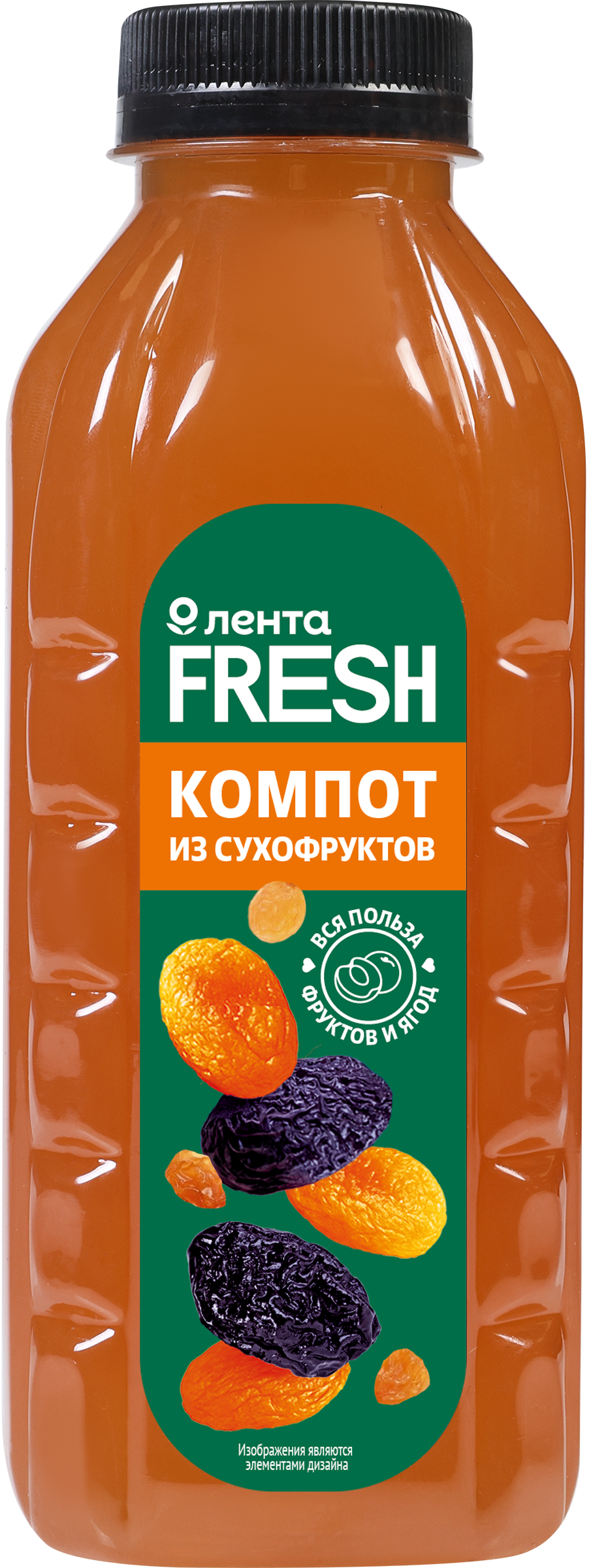 Изображение товара Компот из сухофруктов ЛЕНТА FRESH 500мл натуральный напиток с курагой изюмом и черносливом