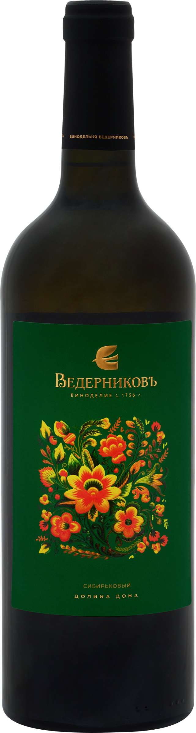 Изображение товара Вино ВЕДЕРНИКОВЪ Белое сухое из сортов Сибирьковый и Ркацители 0.75л Россия