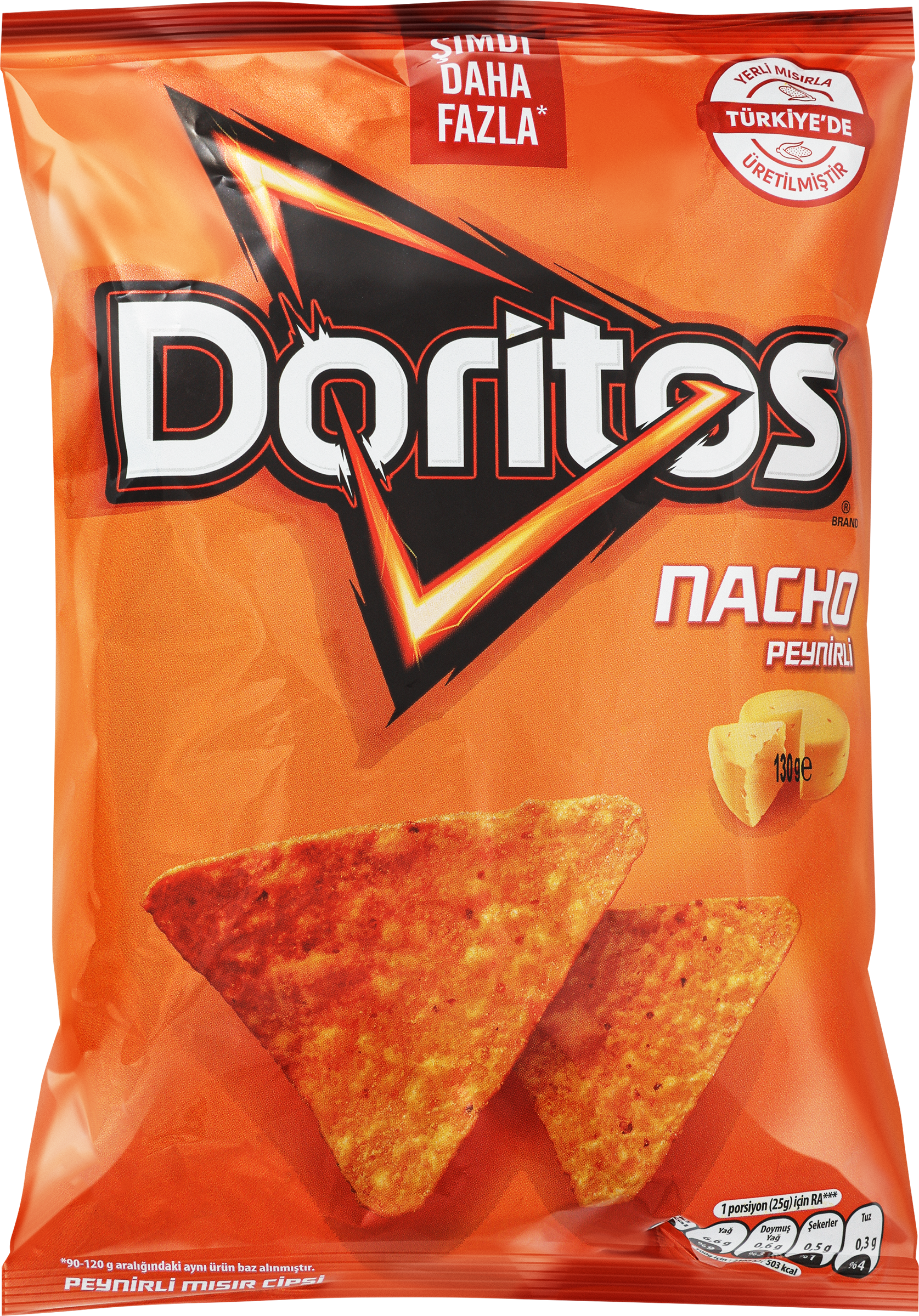Изображение товара Чипсы кукурузные DORITOS Nacho Сливочный сыр, 130г
