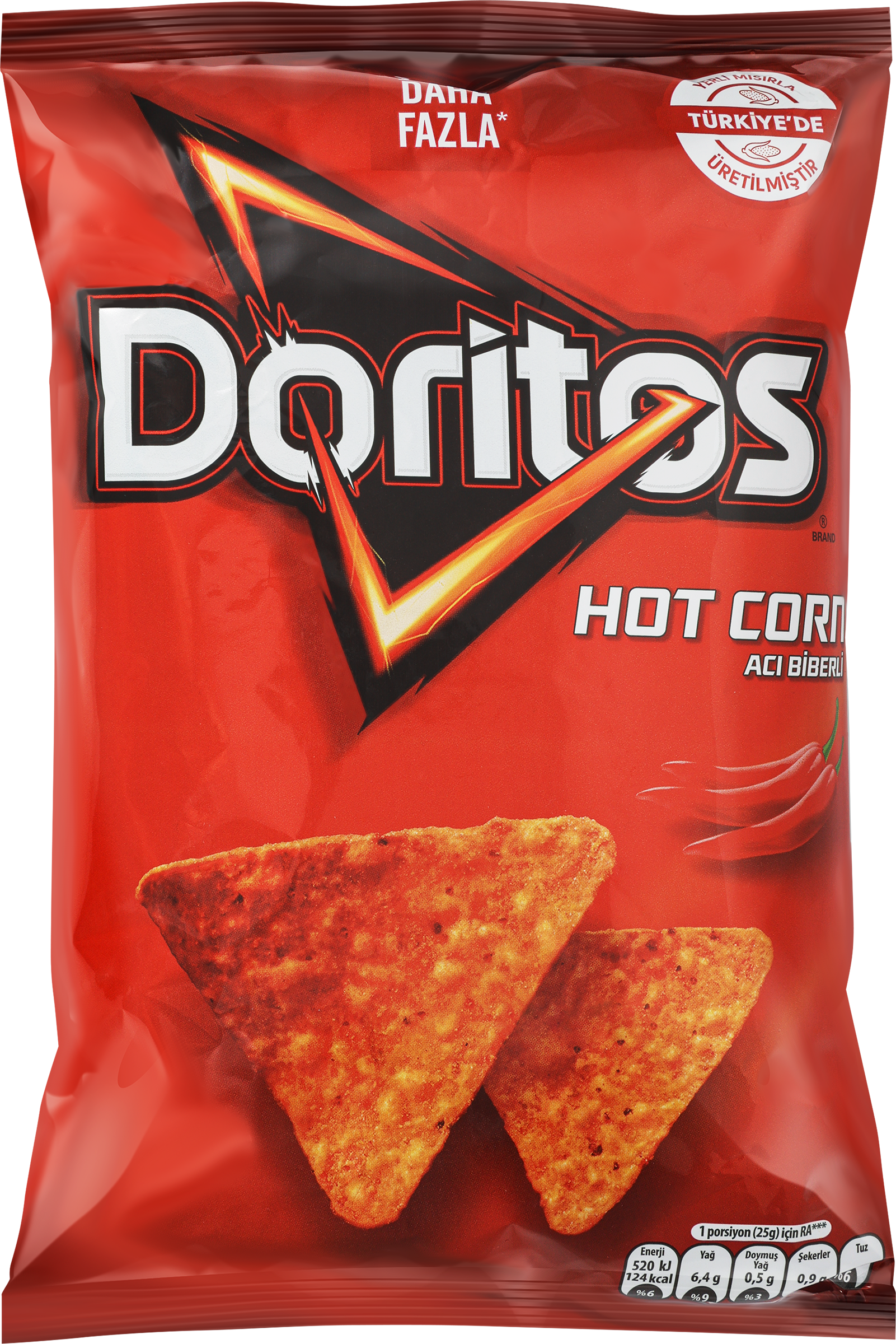 Изображение товара Чипсы кукурузные DORITOS Hot Corn Острый перец 130г