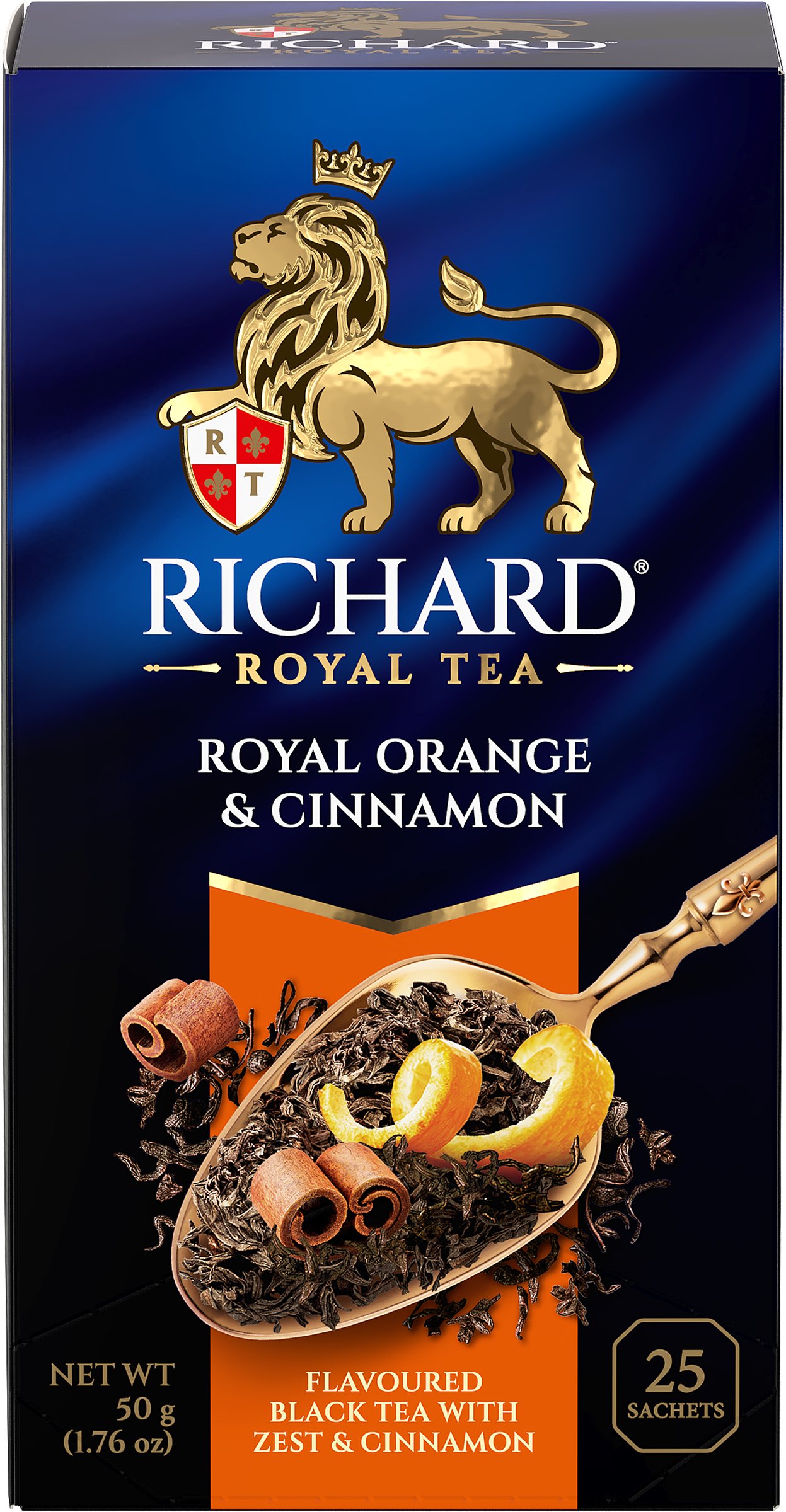 Изображение товара Чай черный RICHARD Royal Orange с цедрой апельсина и корицей, 25саш