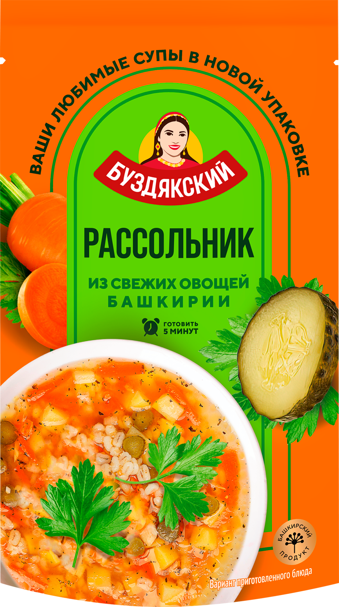 Изображение товара Суп БУЗДЯКСКИЙ Рассольник, 500г