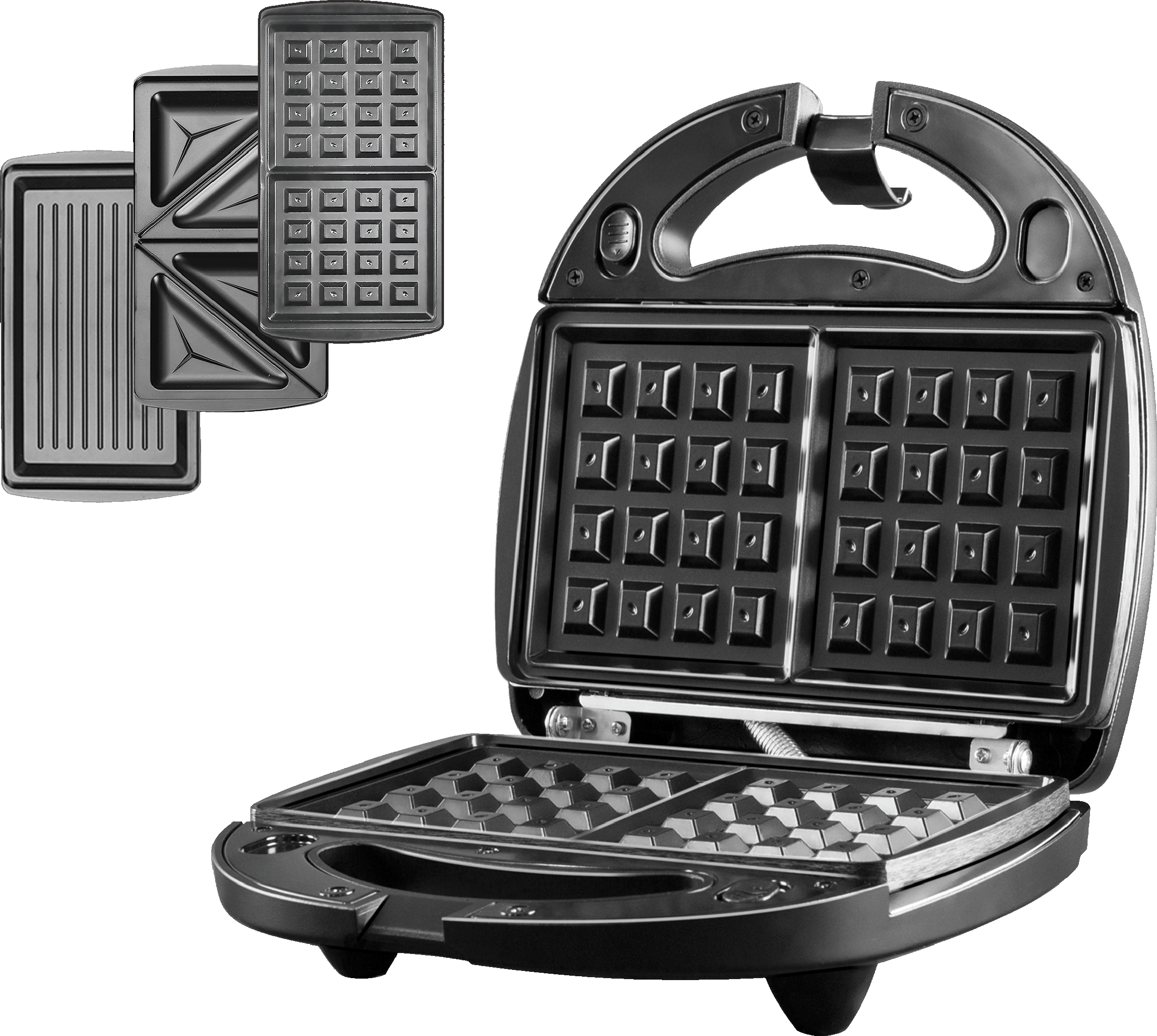 Изображение товара Мультипекарь РЕДМОНД черный с 3 съемными панелями и книгой рецептов