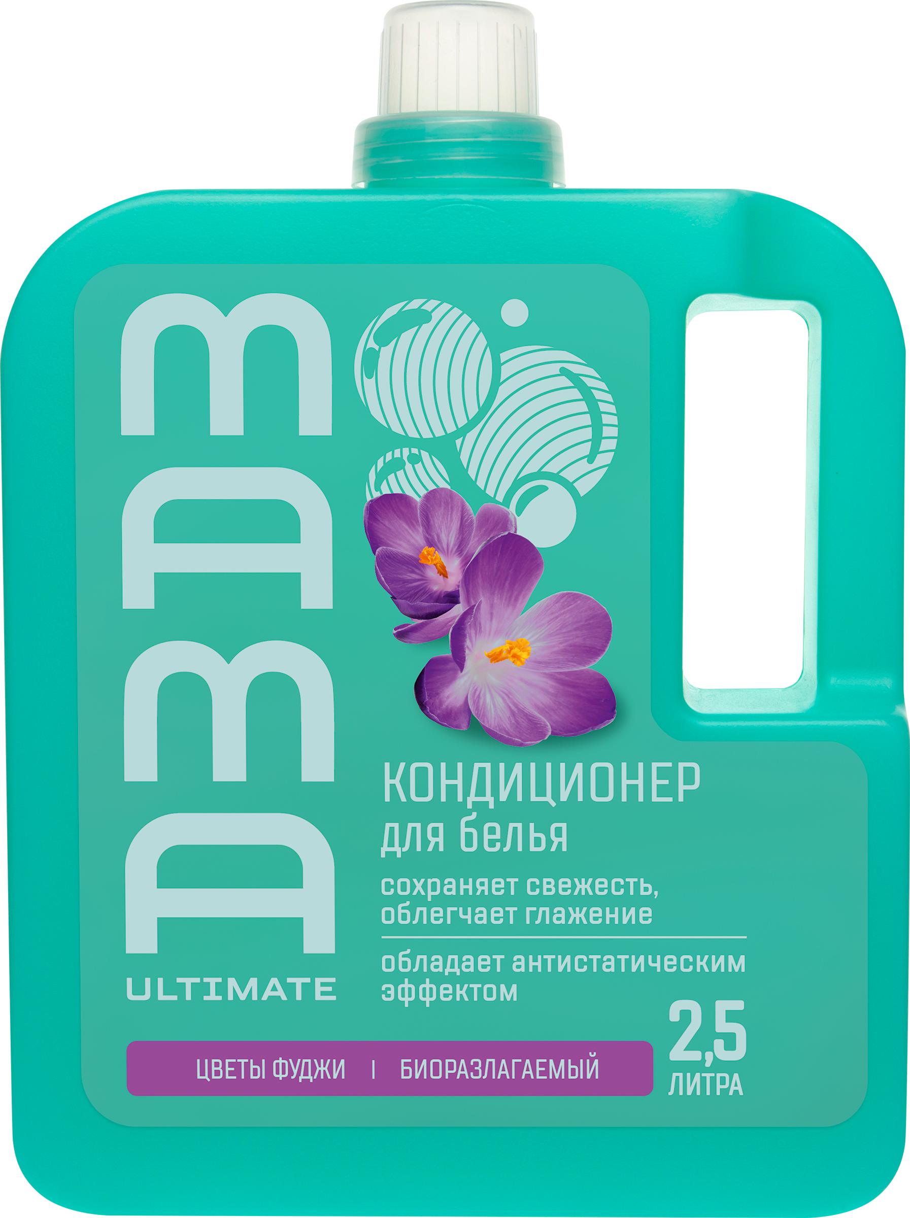Изображение товара Кондиционер для белья MAMA ULTIMATE Цветы Фуджи антистатический 2,5л