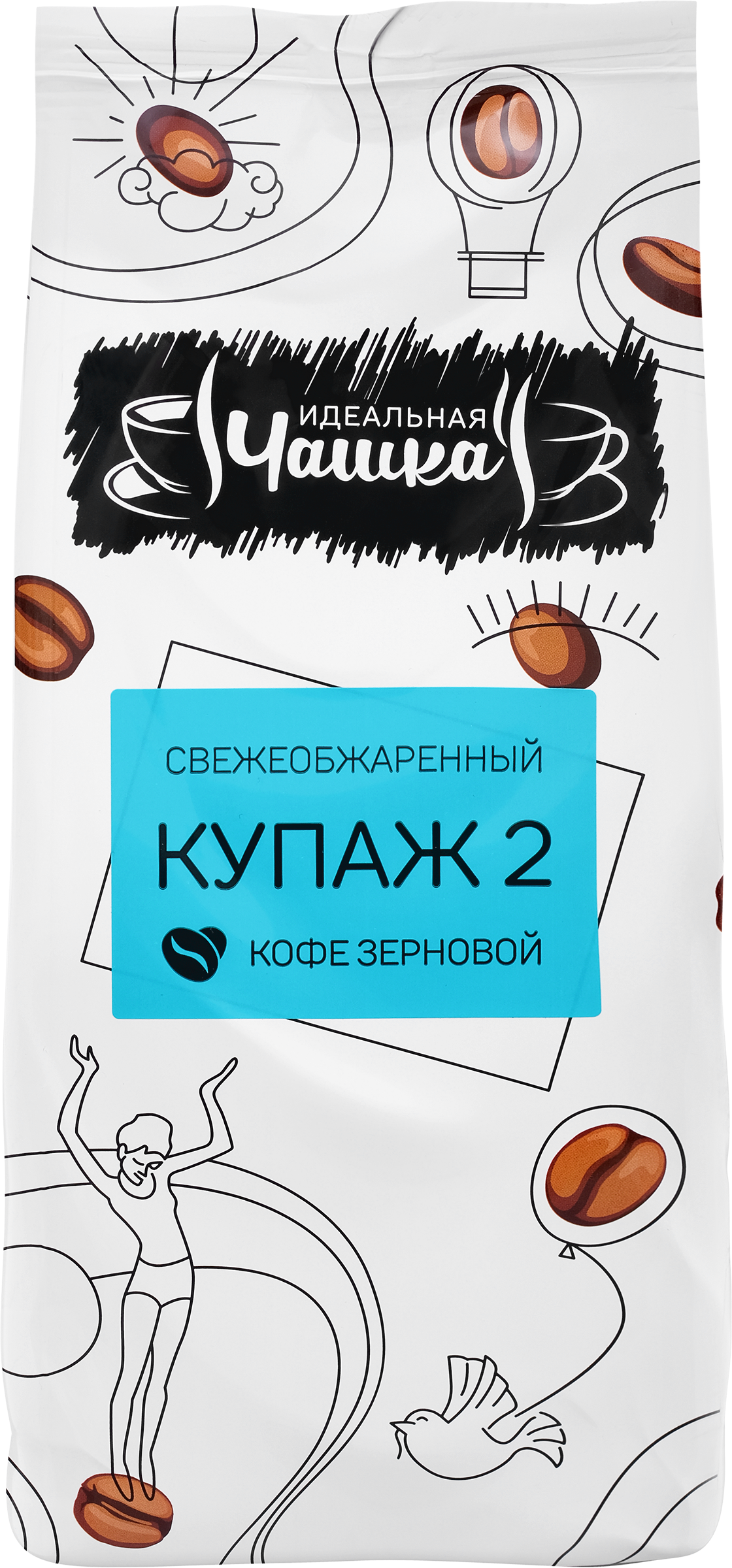 Изображение товара Кофе ЧТМ Fantasy Brands жареный в зернах Купаж 2 250 г Россия