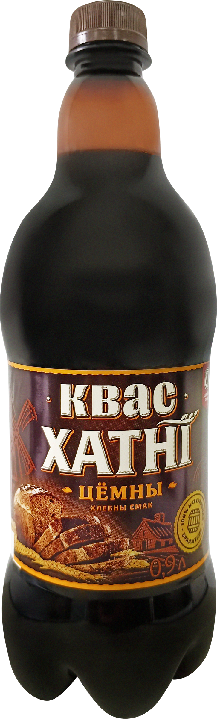 Изображение товара Квас ХАТНI Цемны газированный, 0.9л