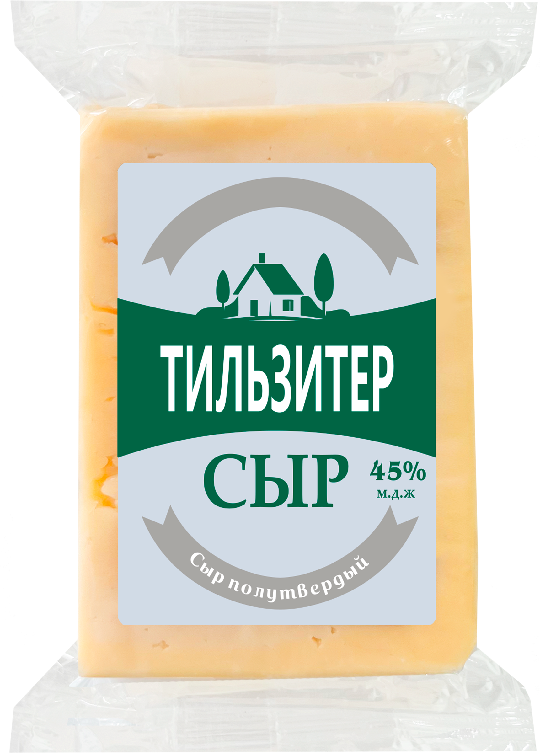 Изображение товара Сыр полутвердый Тильзитер 45% 170г натуральный российский продукт