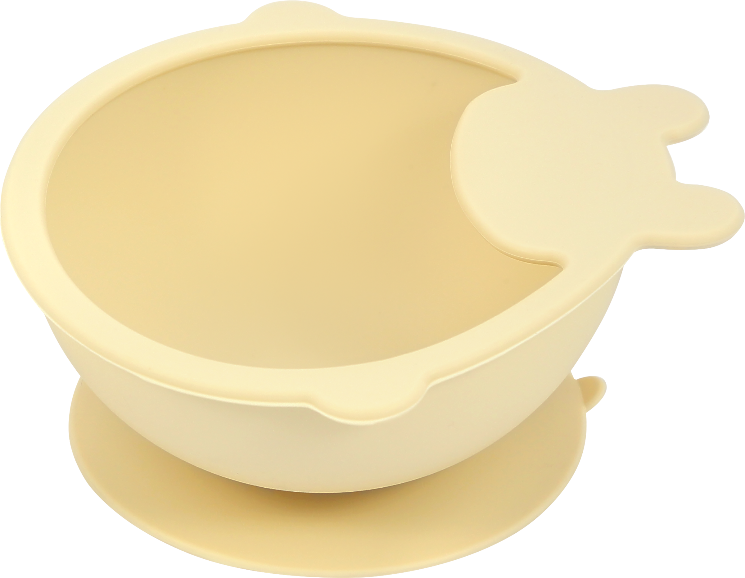 Изображение товара Набор детской посуды BAMBOLINA глубокая тарелка и ложка силикон